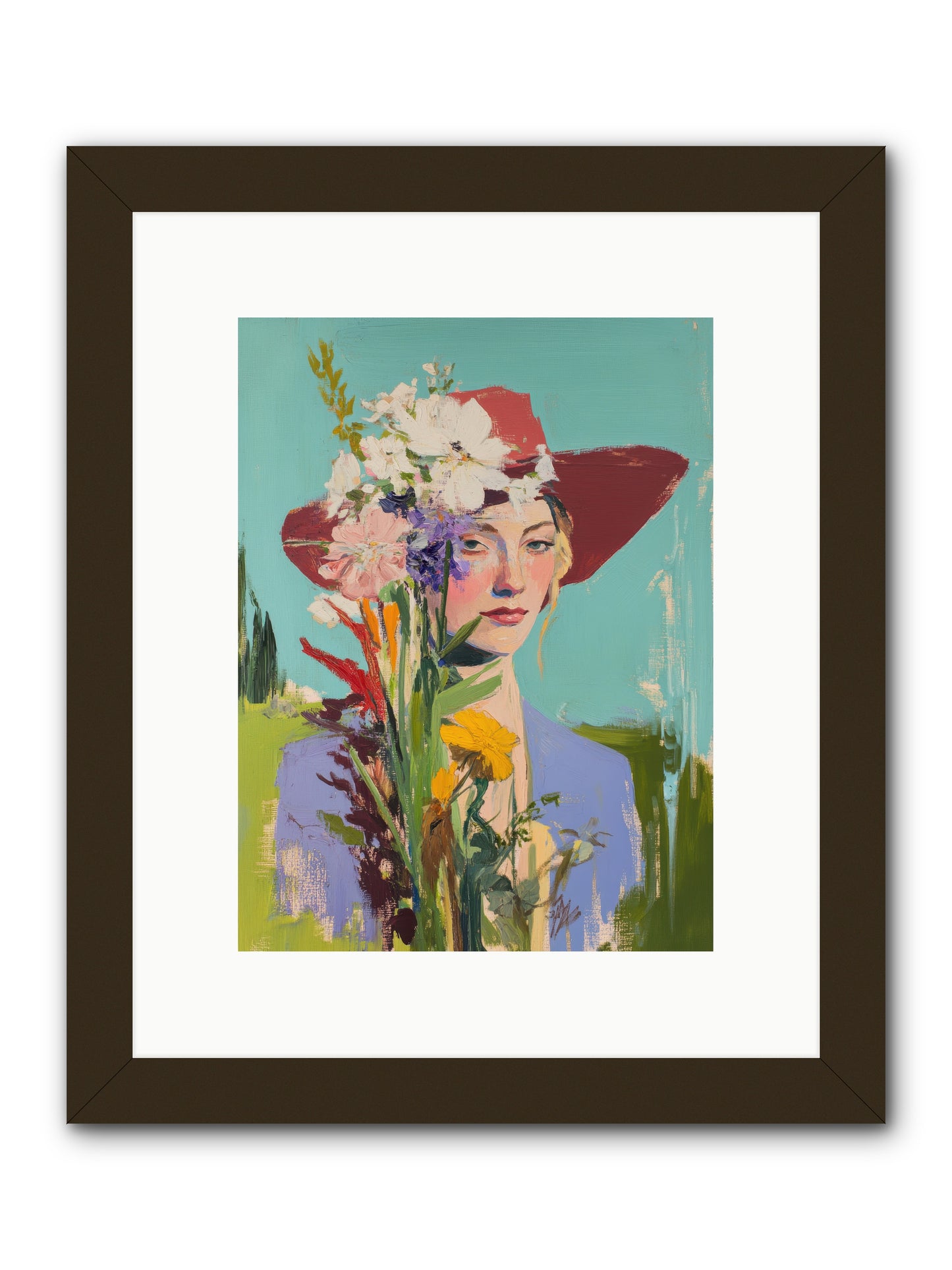 Whispering River -- Framed Print - Black 9x12