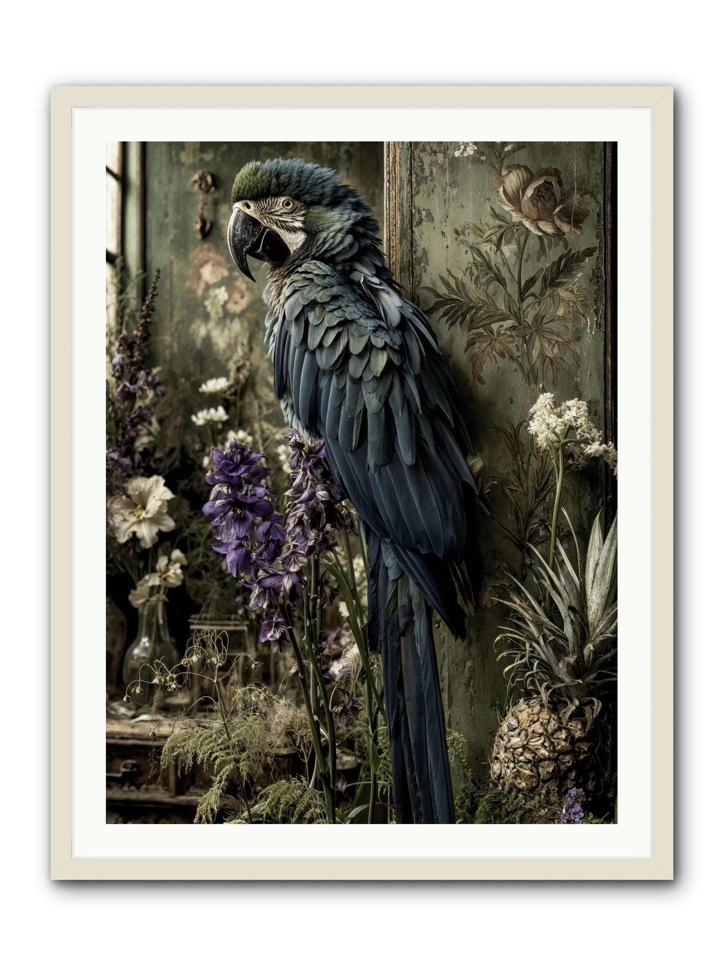 Whisperlight -- Framed Print - White 30x40