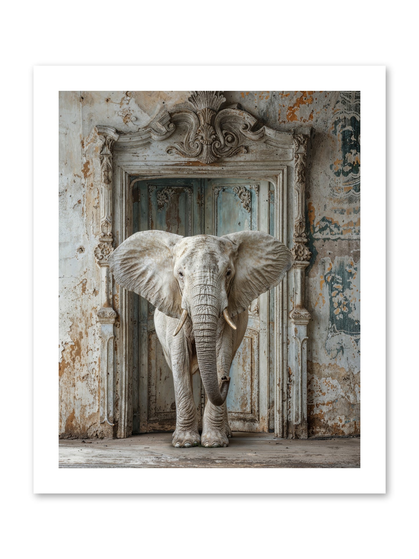 Whispers Of Monsoon And Mist -- Loose Canvas Print 12x15
