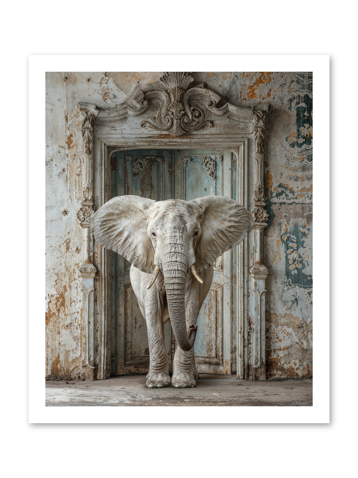 Whispers Of Monsoon And Mist -- Loose Canvas Print 16x20