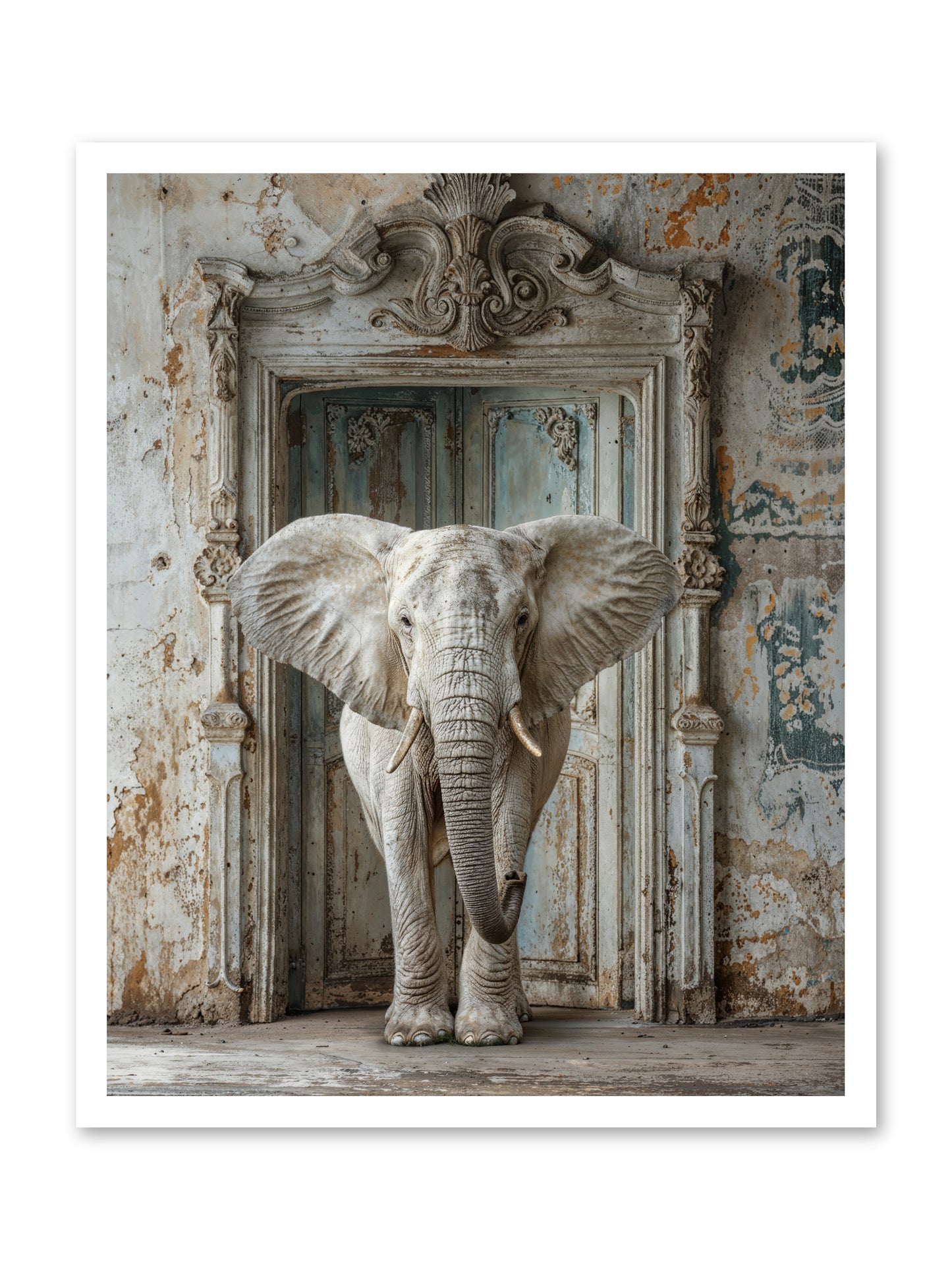 Whispers Of Monsoon And Mist -- Loose Canvas Print 24x30