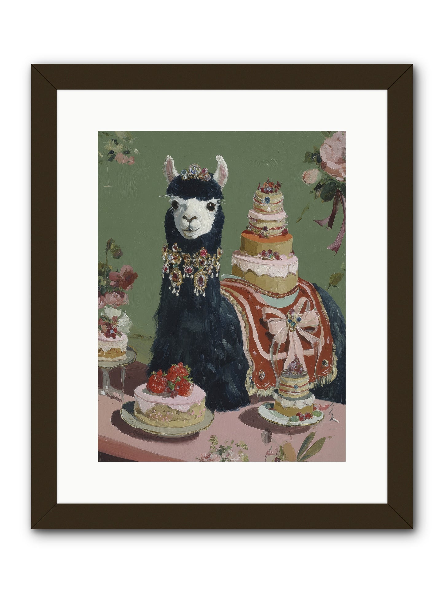 Whispers of Delight -- Framed Print - Black 12x16