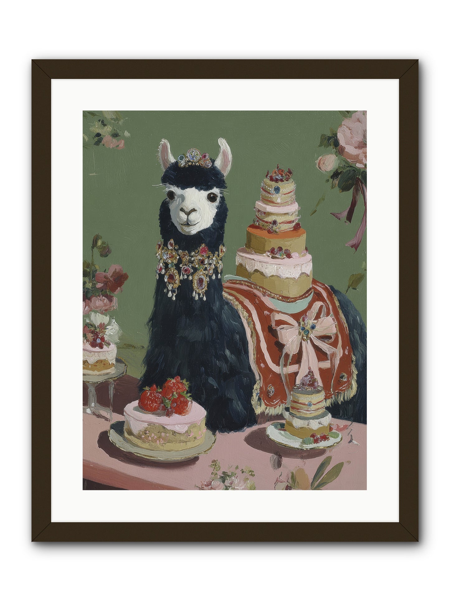 Whispers of Delight -- Framed Print - Black 18x24