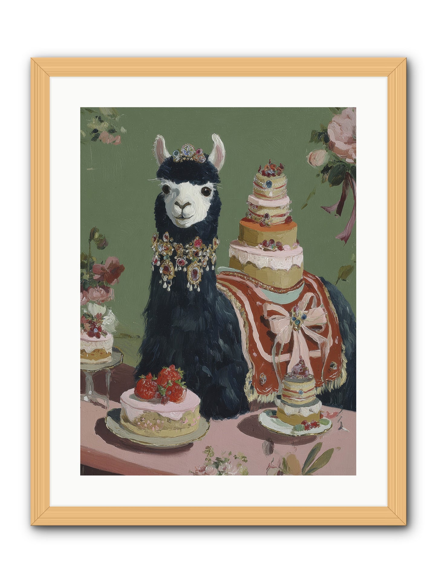 Whispers of Delight -- Framed Print - Natural 18x24