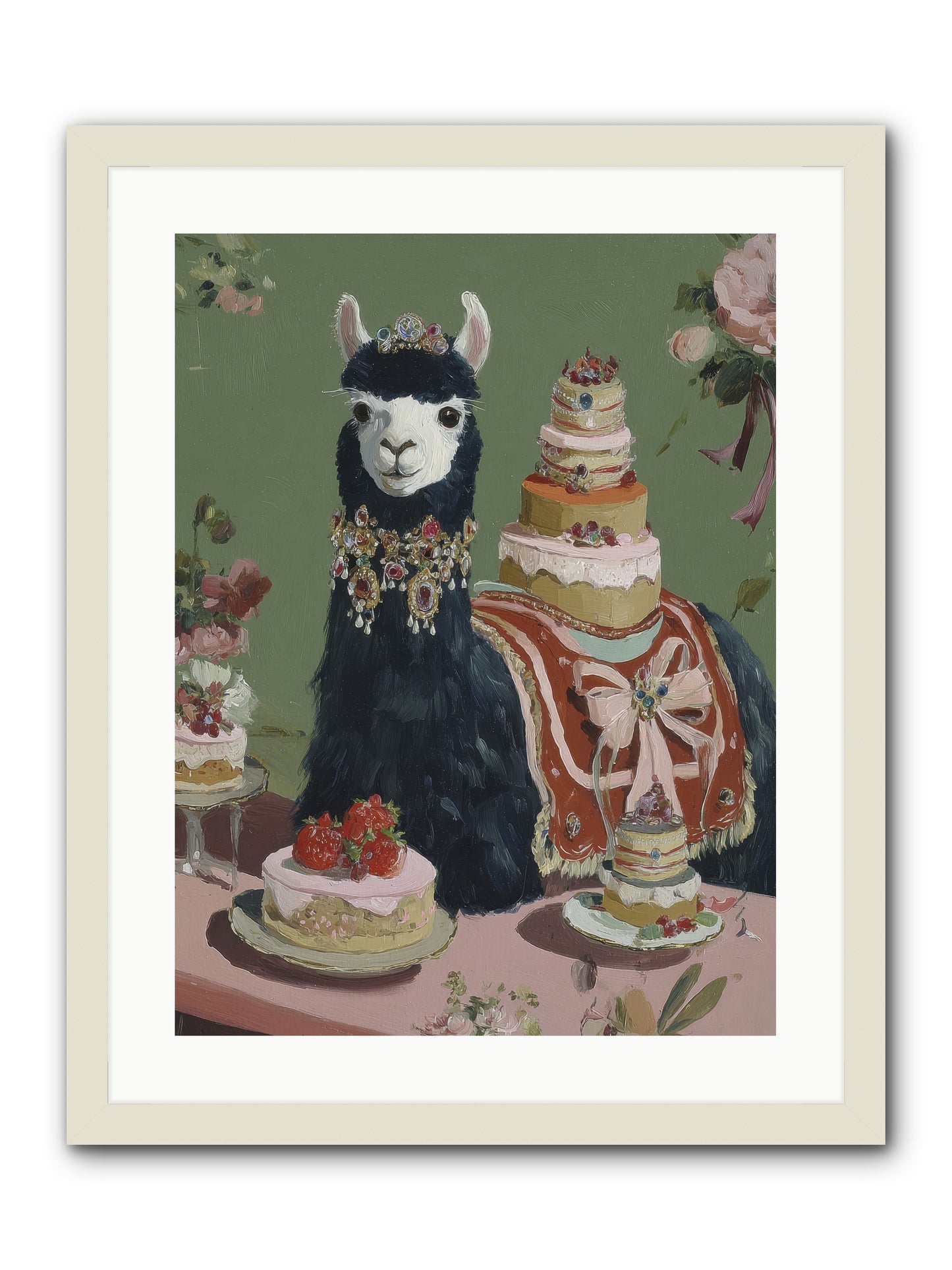 Whispers of Delight -- Framed Print - White 18x24
