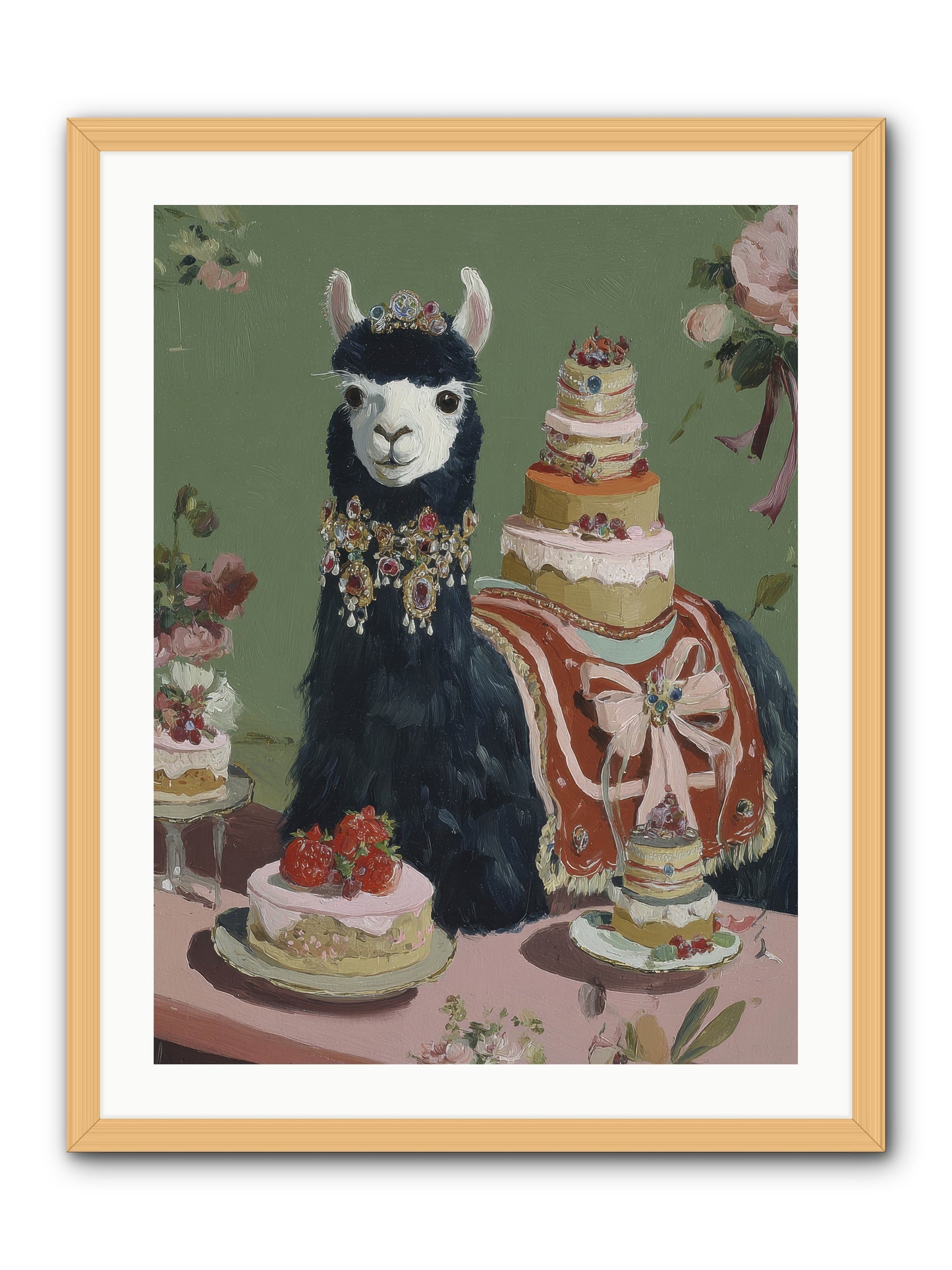Whispers of Delight -- Framed Print - Natural 24x32