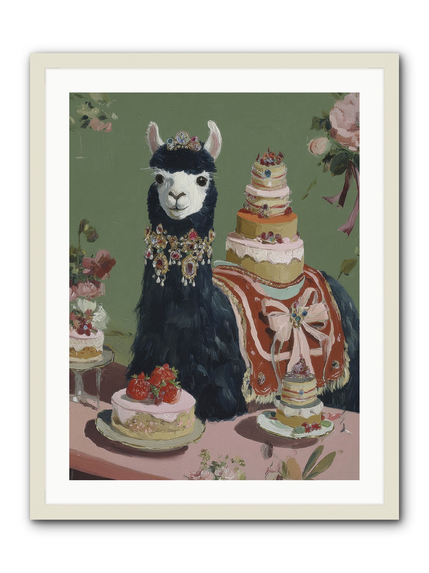 Whispers of Delight -- Framed Print - White 24x32