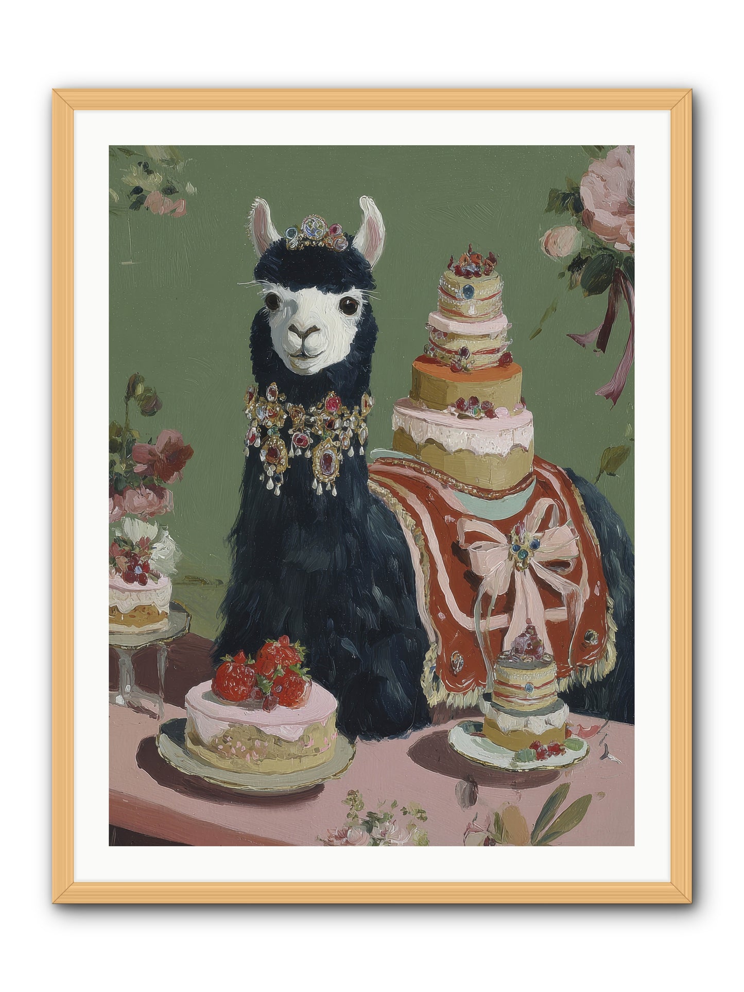 Whispers of Delight -- Framed Print - Natural 30x40