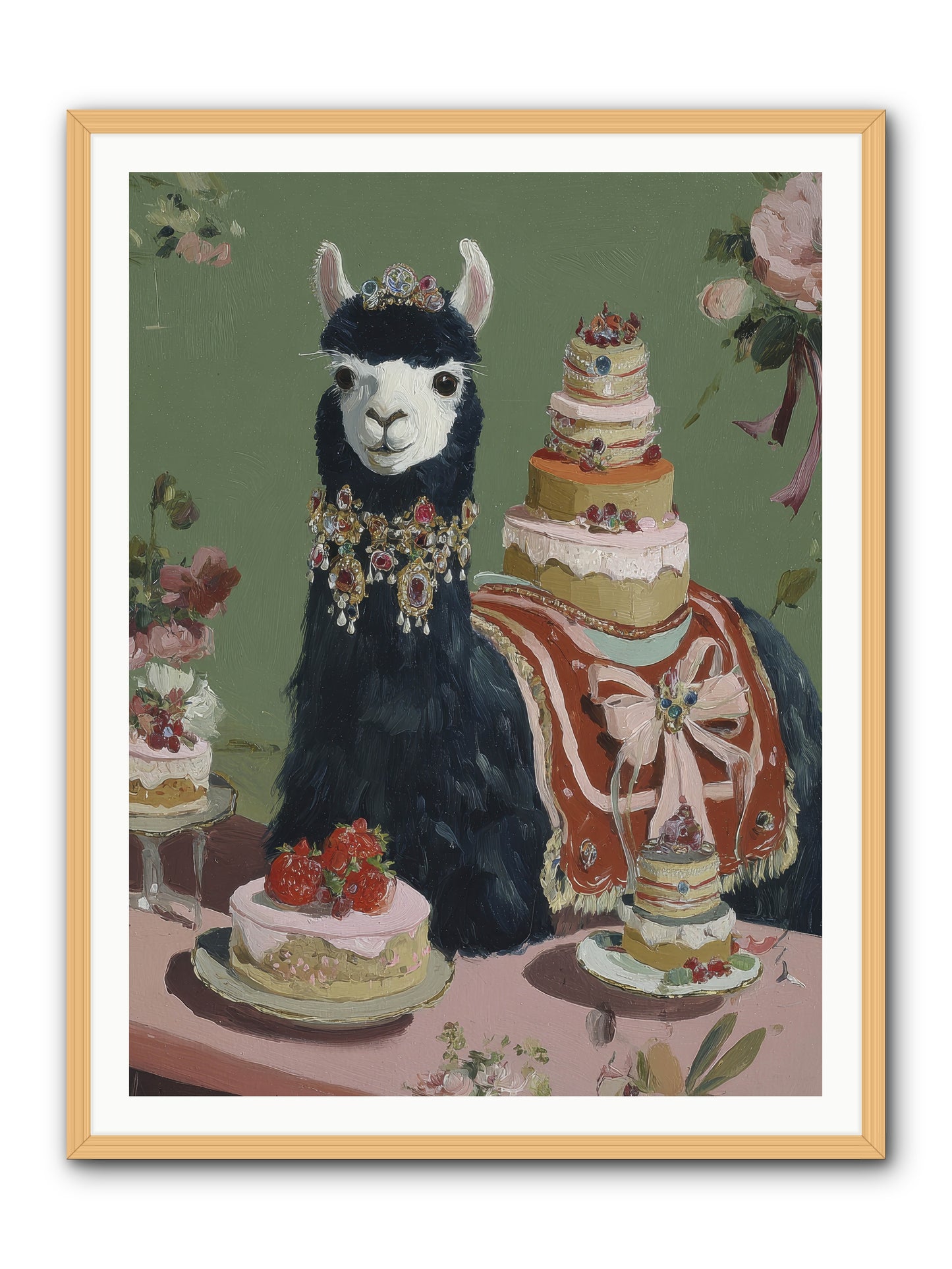 Whispers of Delight -- Framed Print - Natural 36x48
