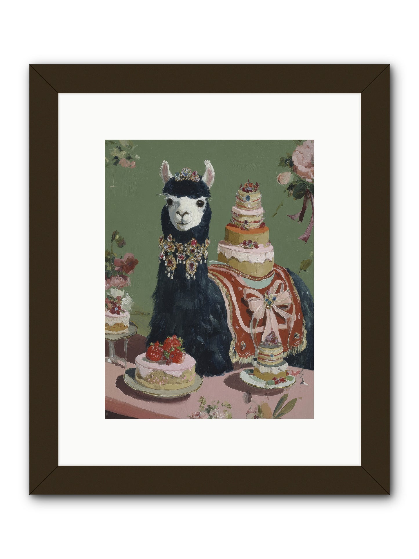 Whispers of Delight -- Framed Print - Black 9x12