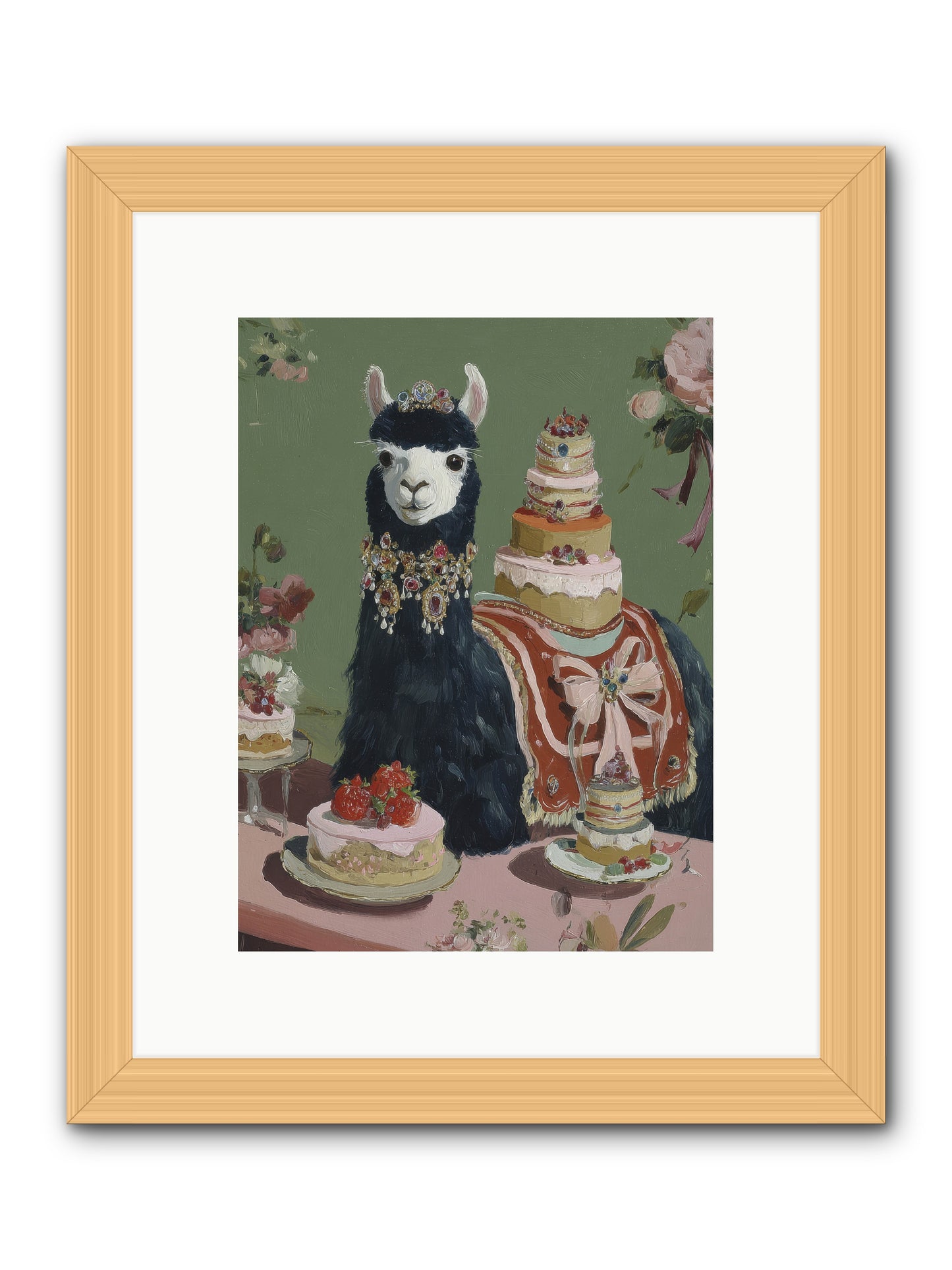 Whispers of Delight -- Framed Print - Natural 9x12