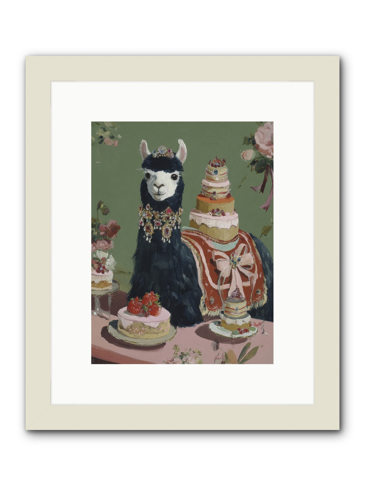 Whispers of Delight -- Framed Print - White 9x12