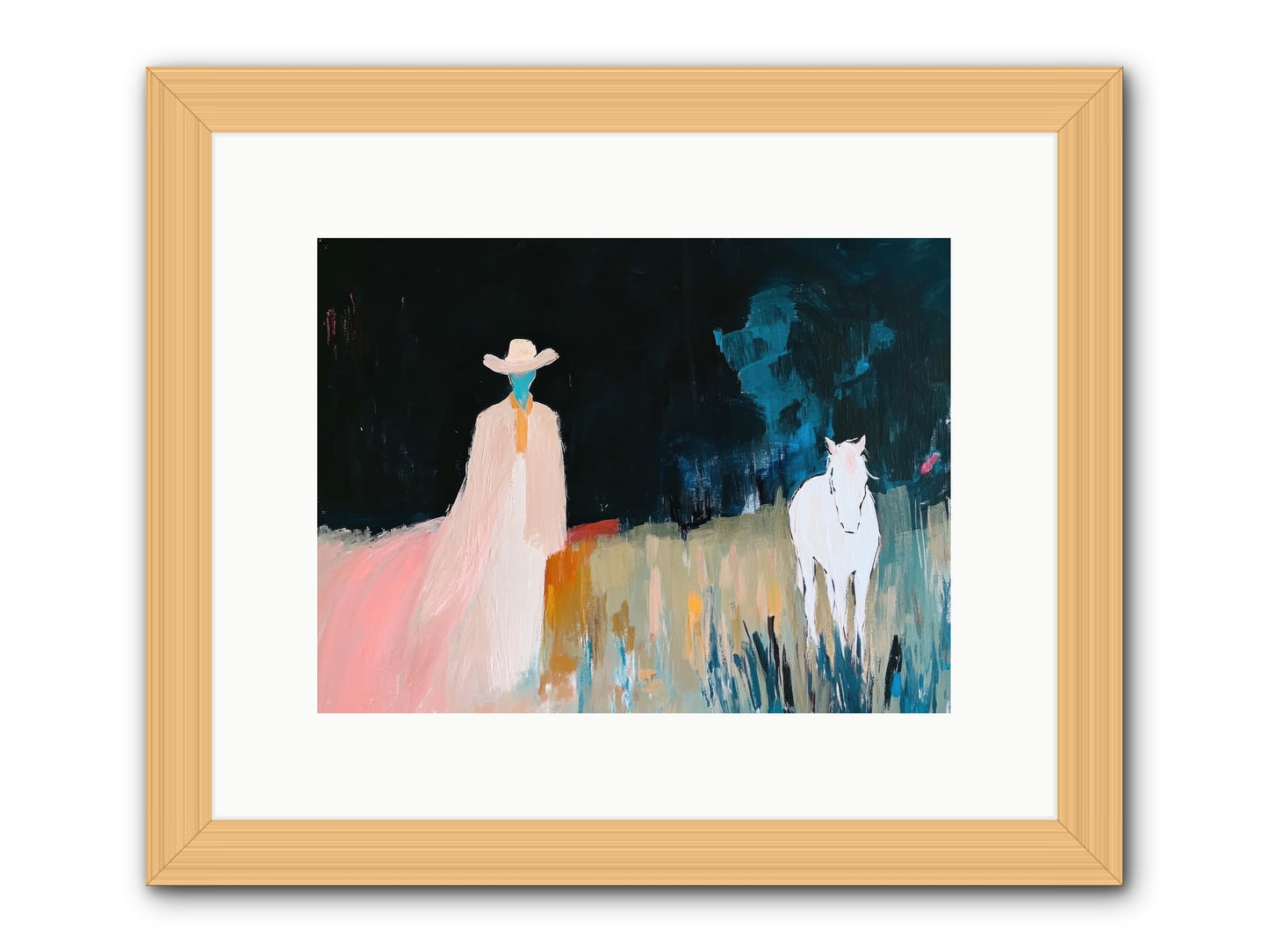 Whispers of the Plains -- Framed Print - Natural 12x9