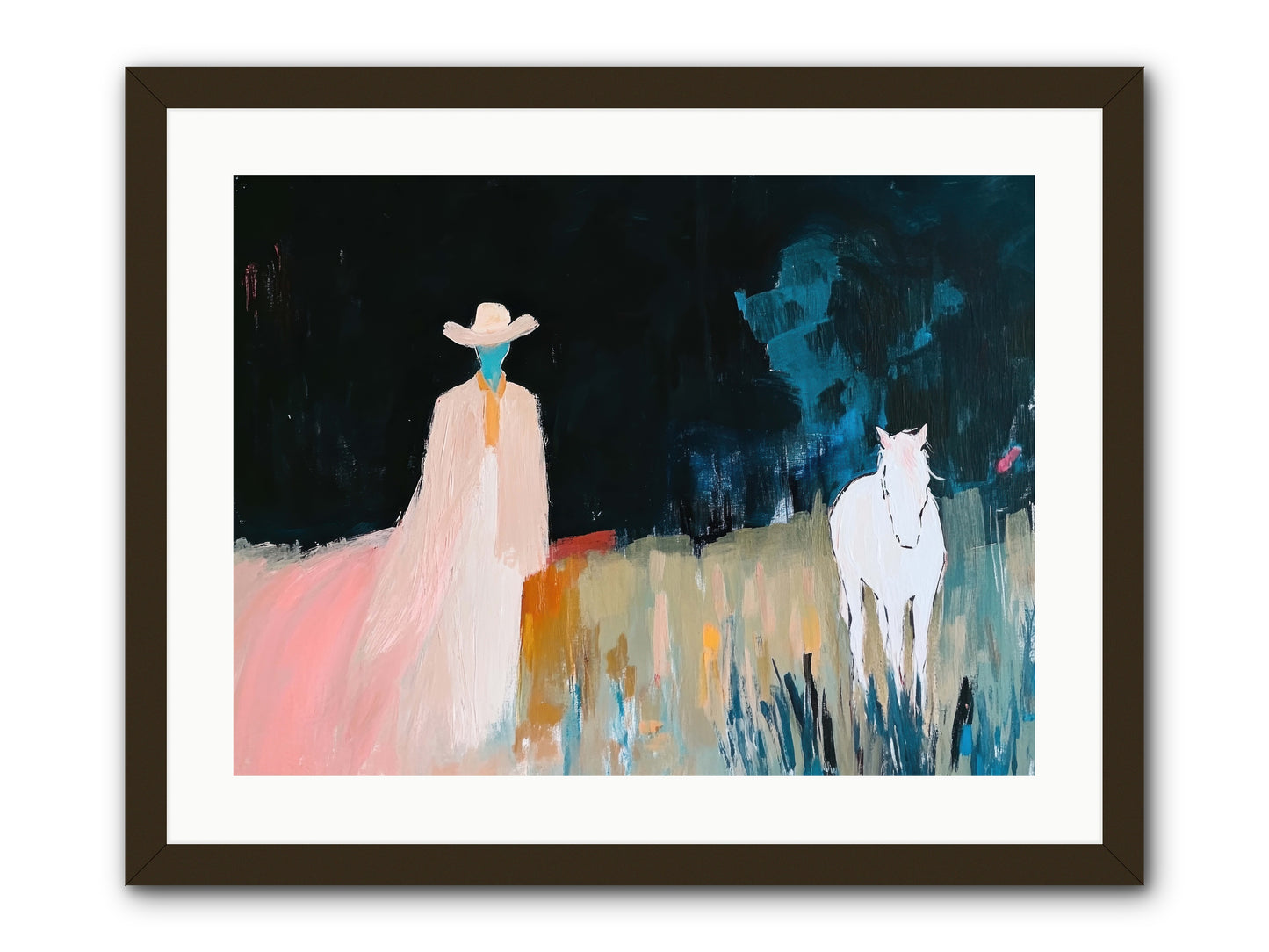 Whispers of the Plains -- Framed Print - Black 24x18