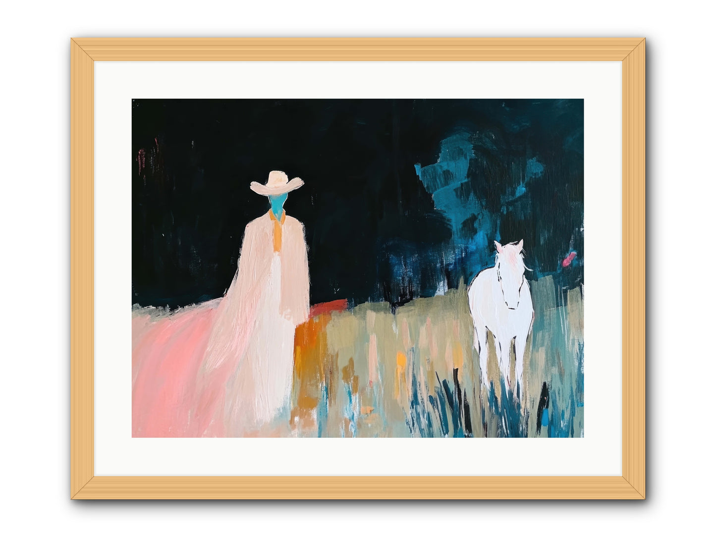 Whispers of the Plains -- Framed Print - Natural 24x18