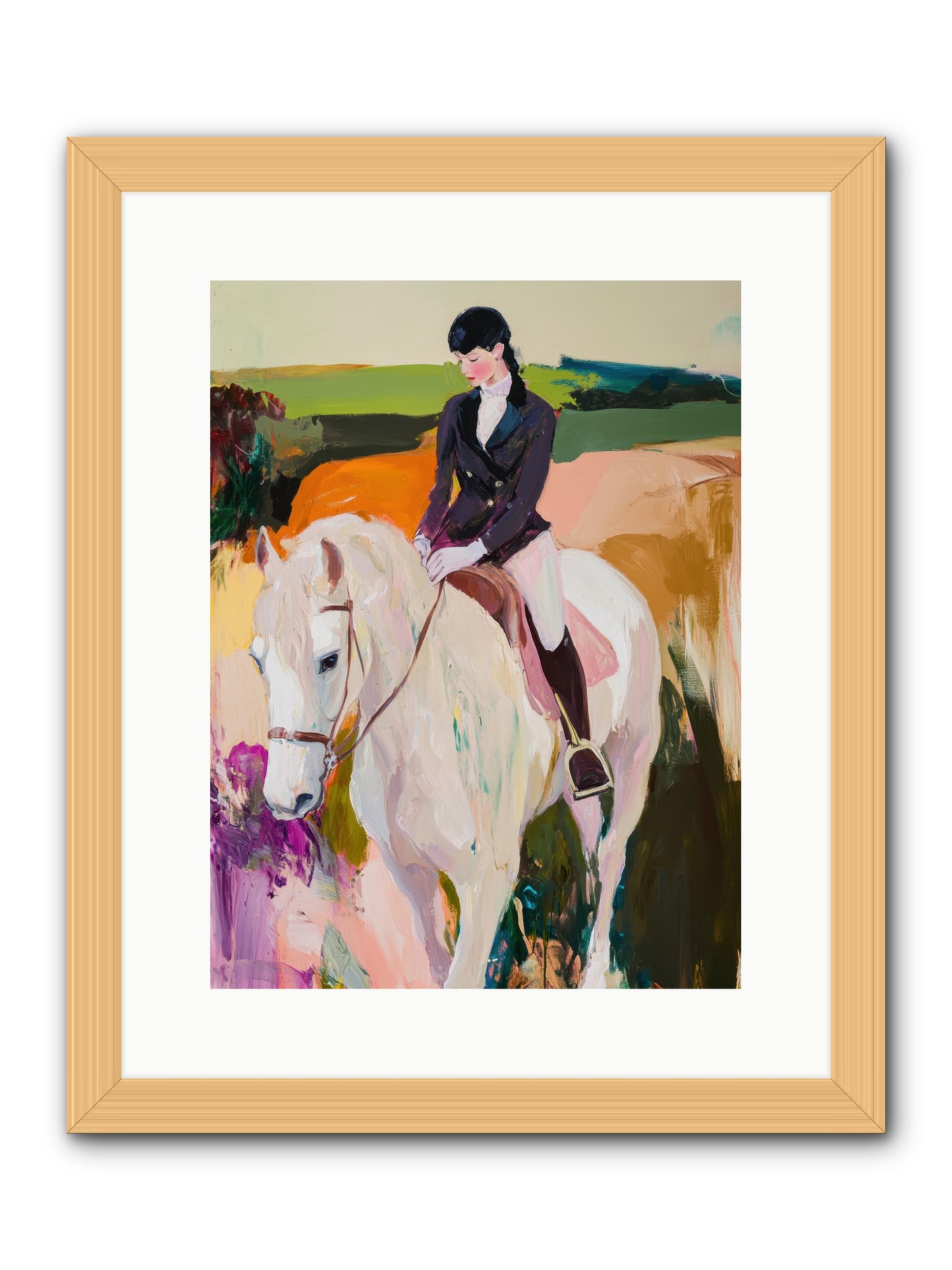 Whistling Wind -- Framed Print - Natural 12x16