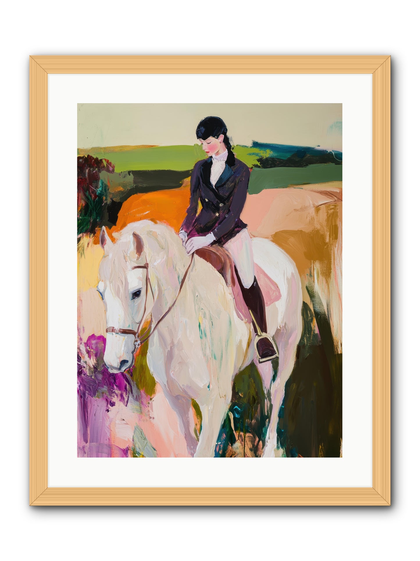 Whistling Wind -- Framed Print - Natural 18x24