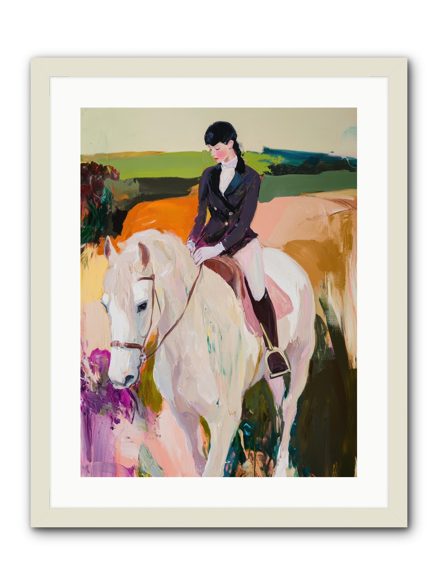 Whistling Wind -- Framed Print - White 18x24