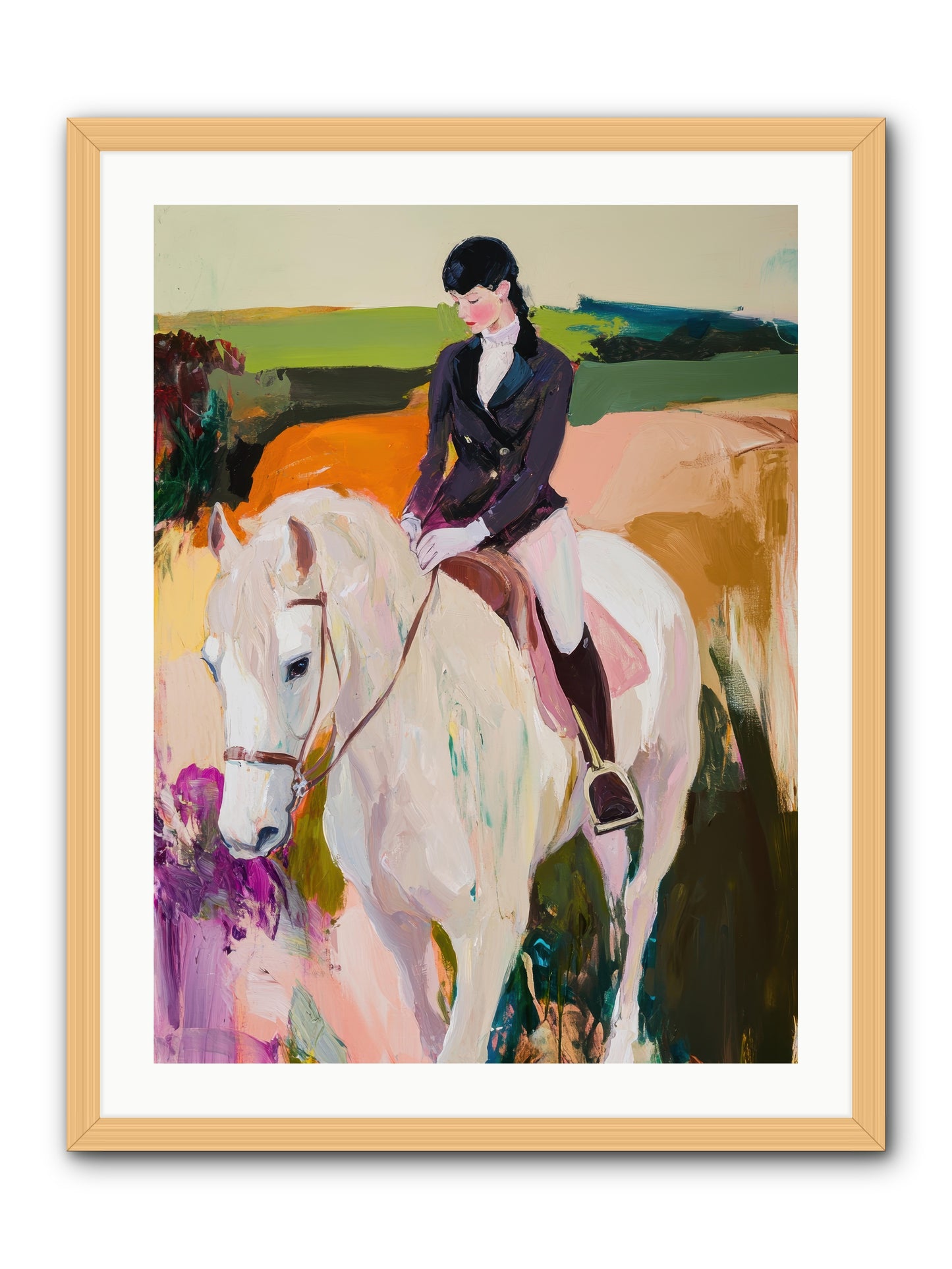 Whistling Wind -- Framed Print - Natural 24x32