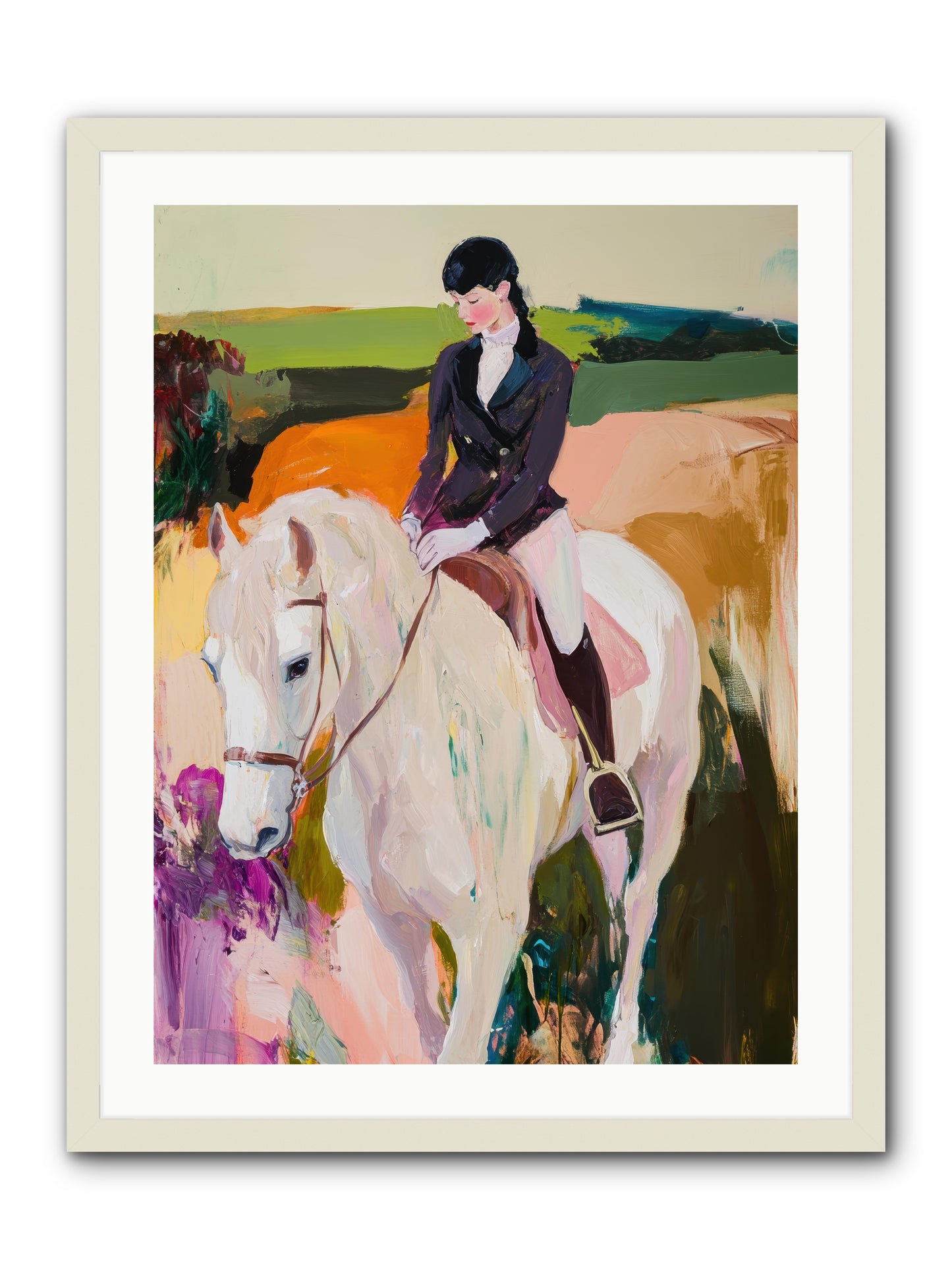 Whistling Wind -- Framed Print - White 24x32