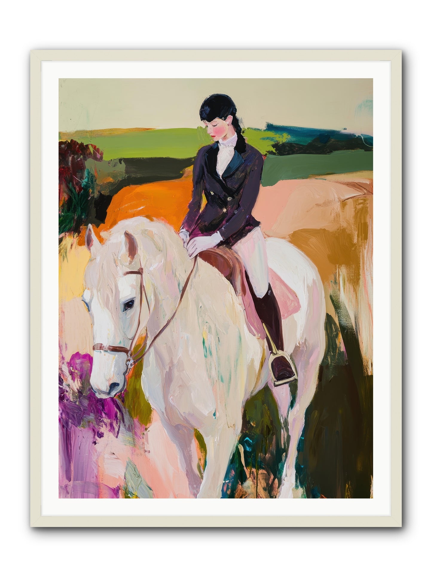 Whistling Wind -- Framed Print - White 36x48