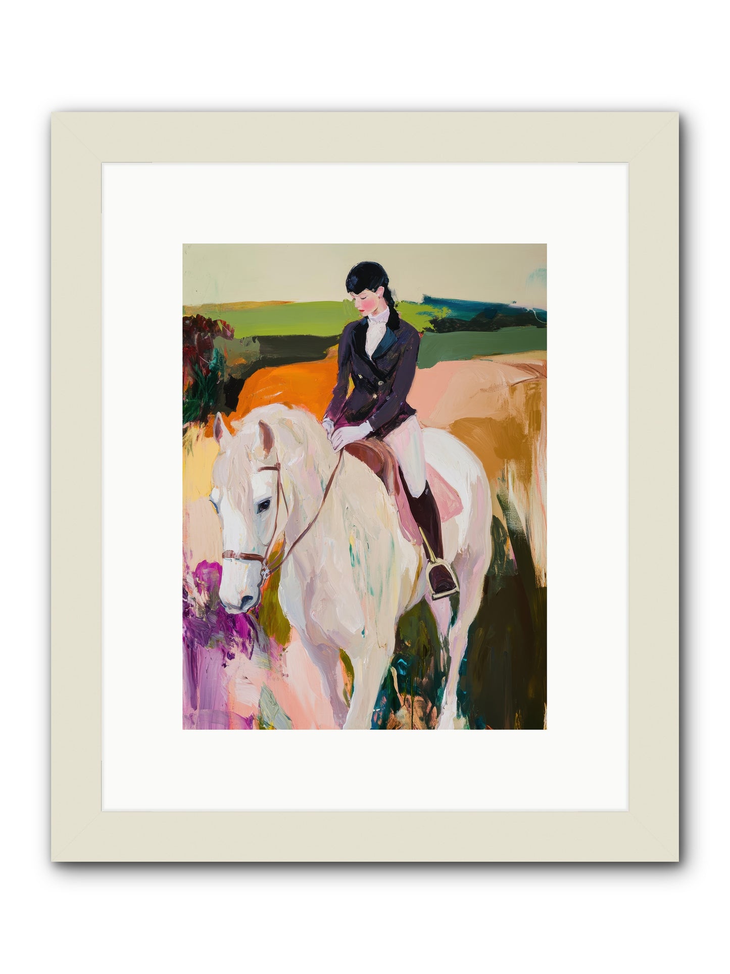Whistling Wind -- Framed Print - White 9x12