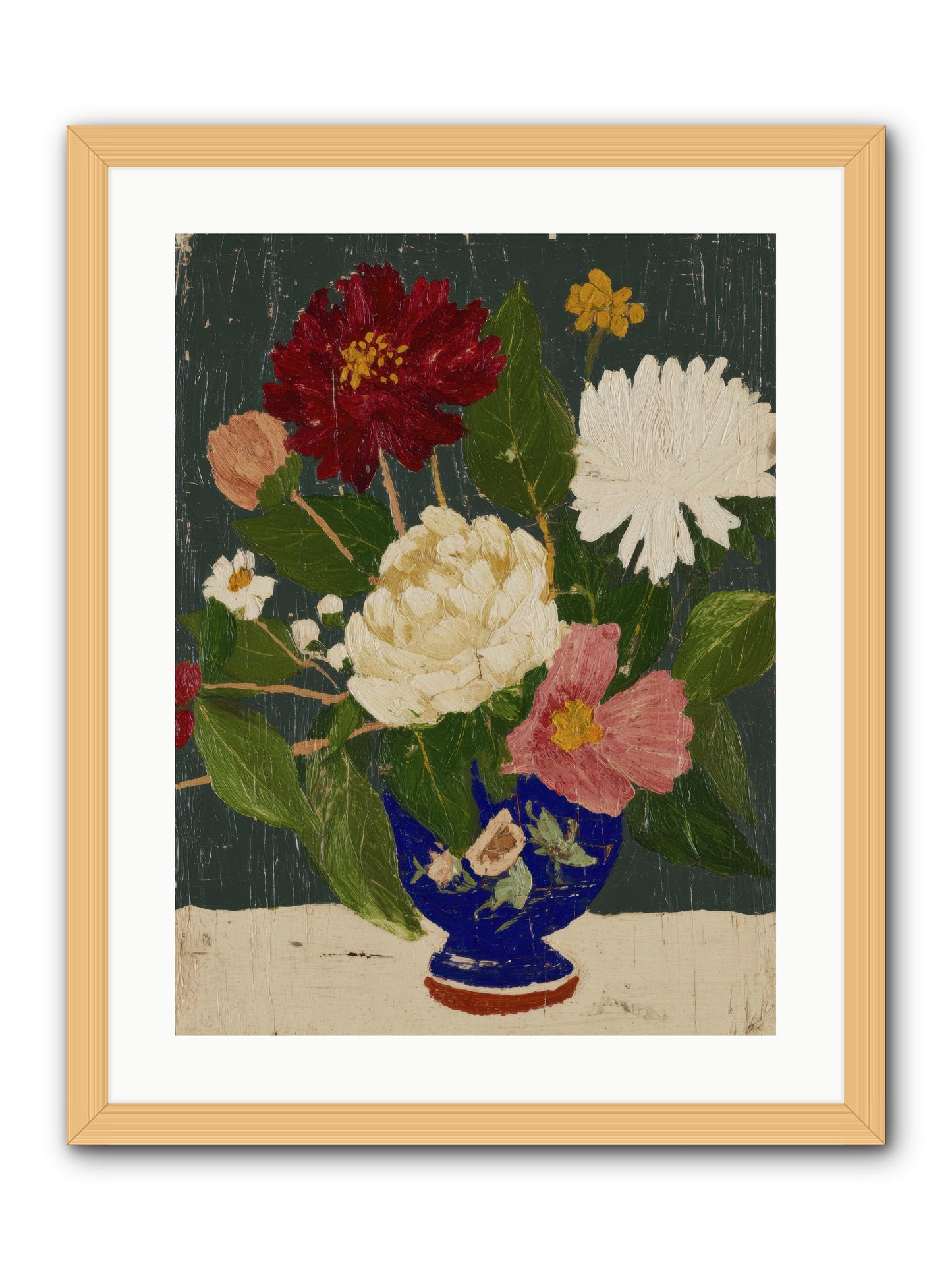 Wild Abundance -- Framed Print - Natural 18x24