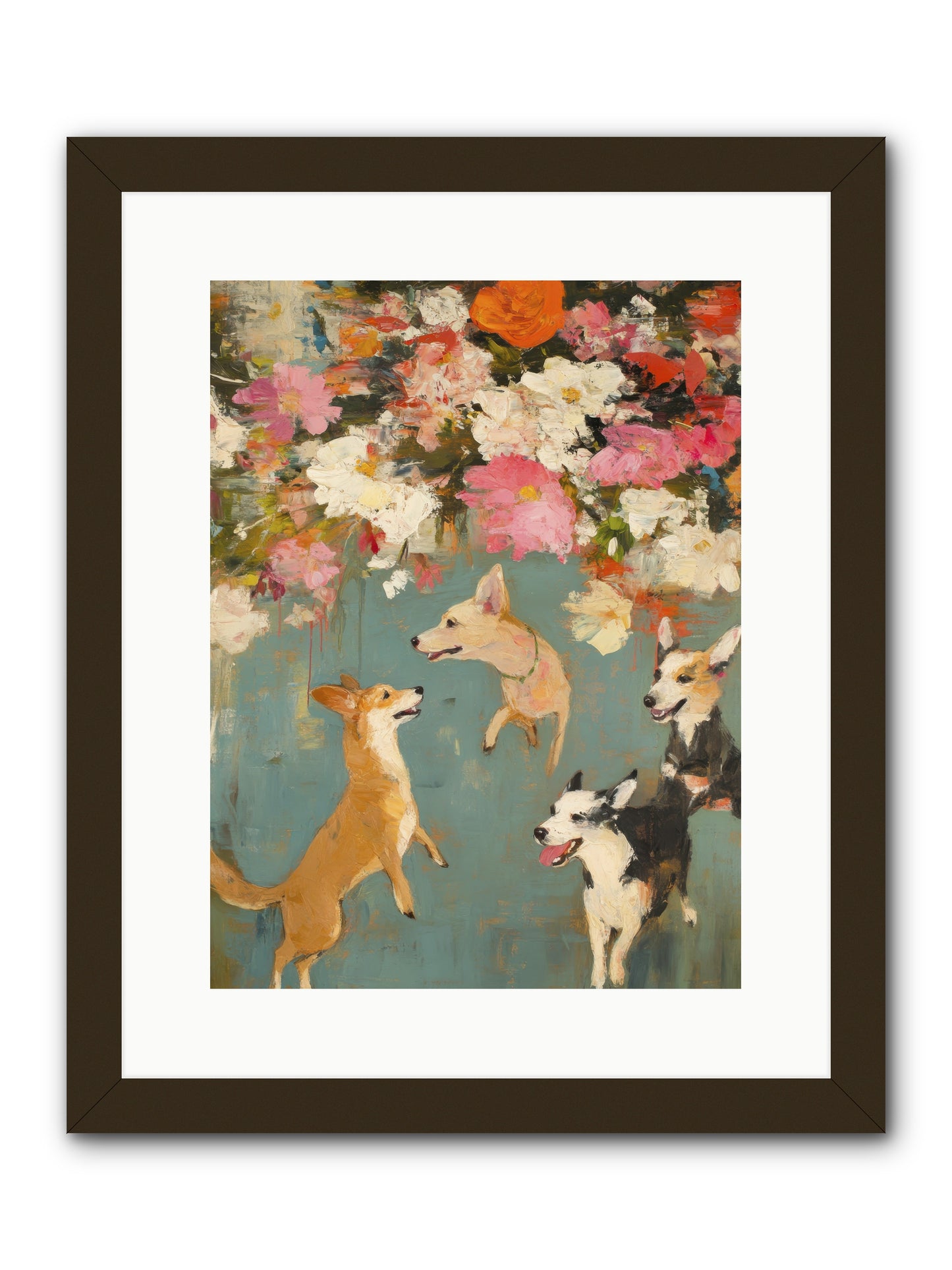 Wild Bloom Companions -- Framed Print - Black 12x16