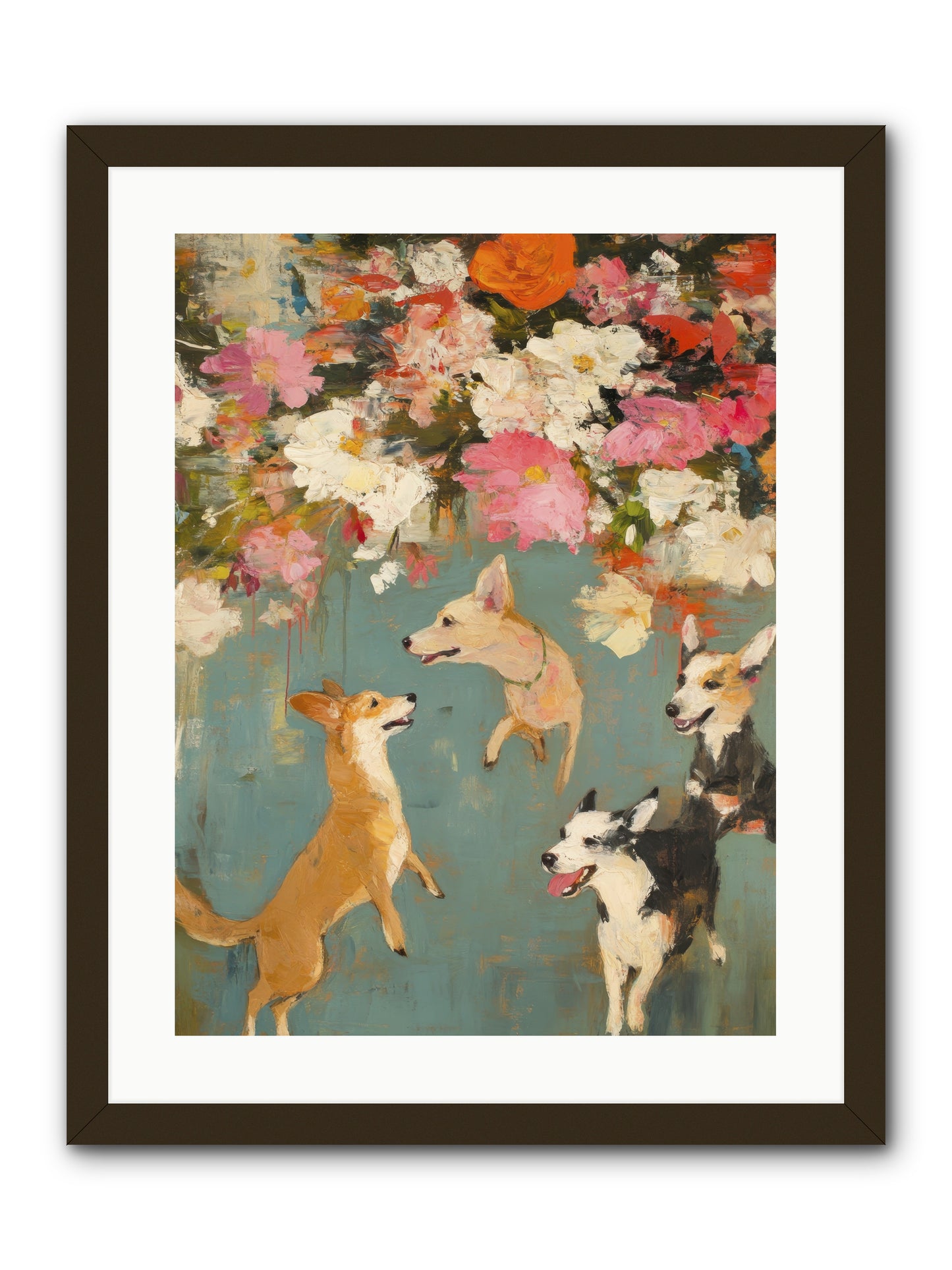 Wild Bloom Companions -- Framed Print - Black 18x24