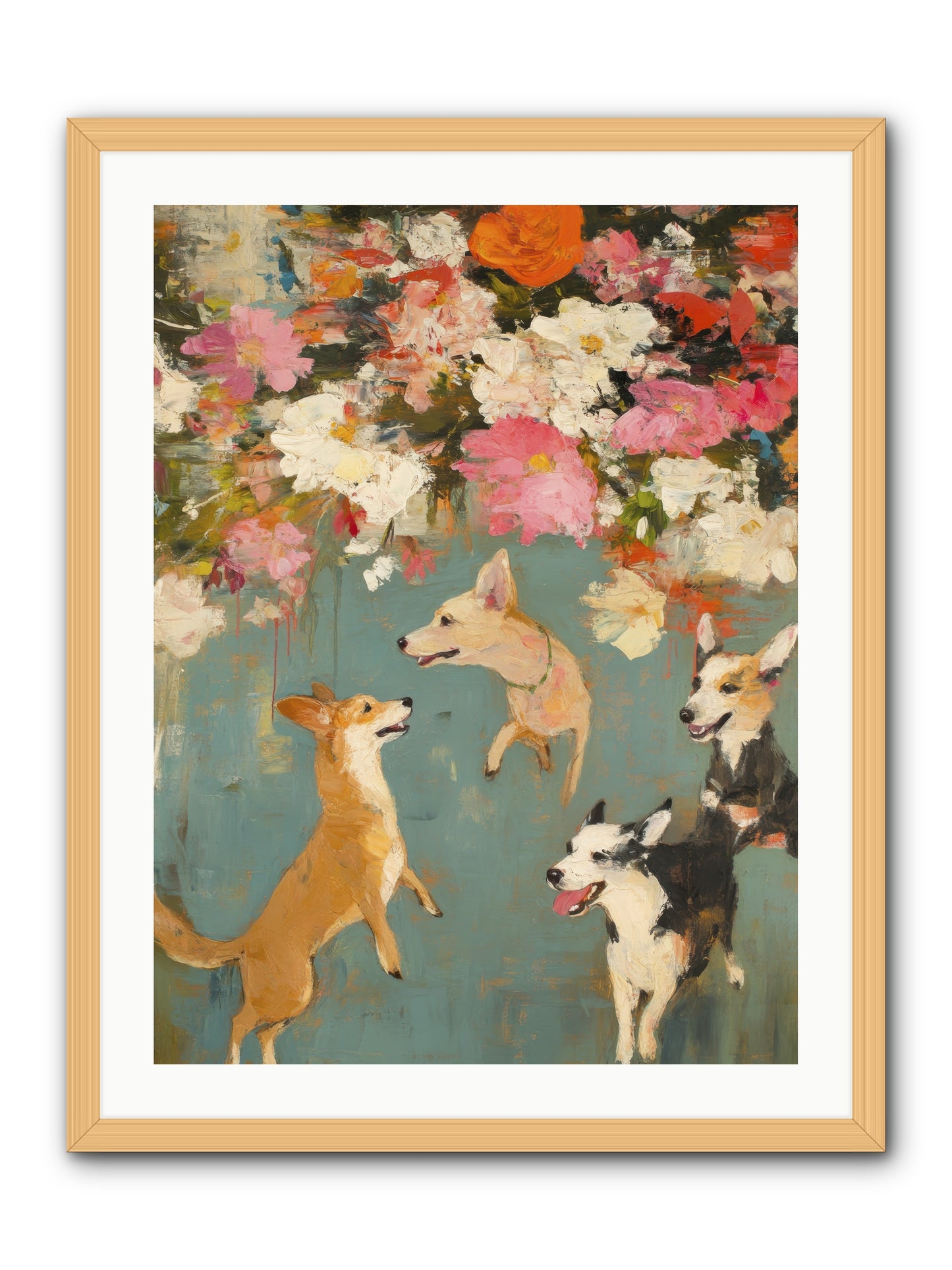 Wild Bloom Companions -- Framed Print - Natural 24x32