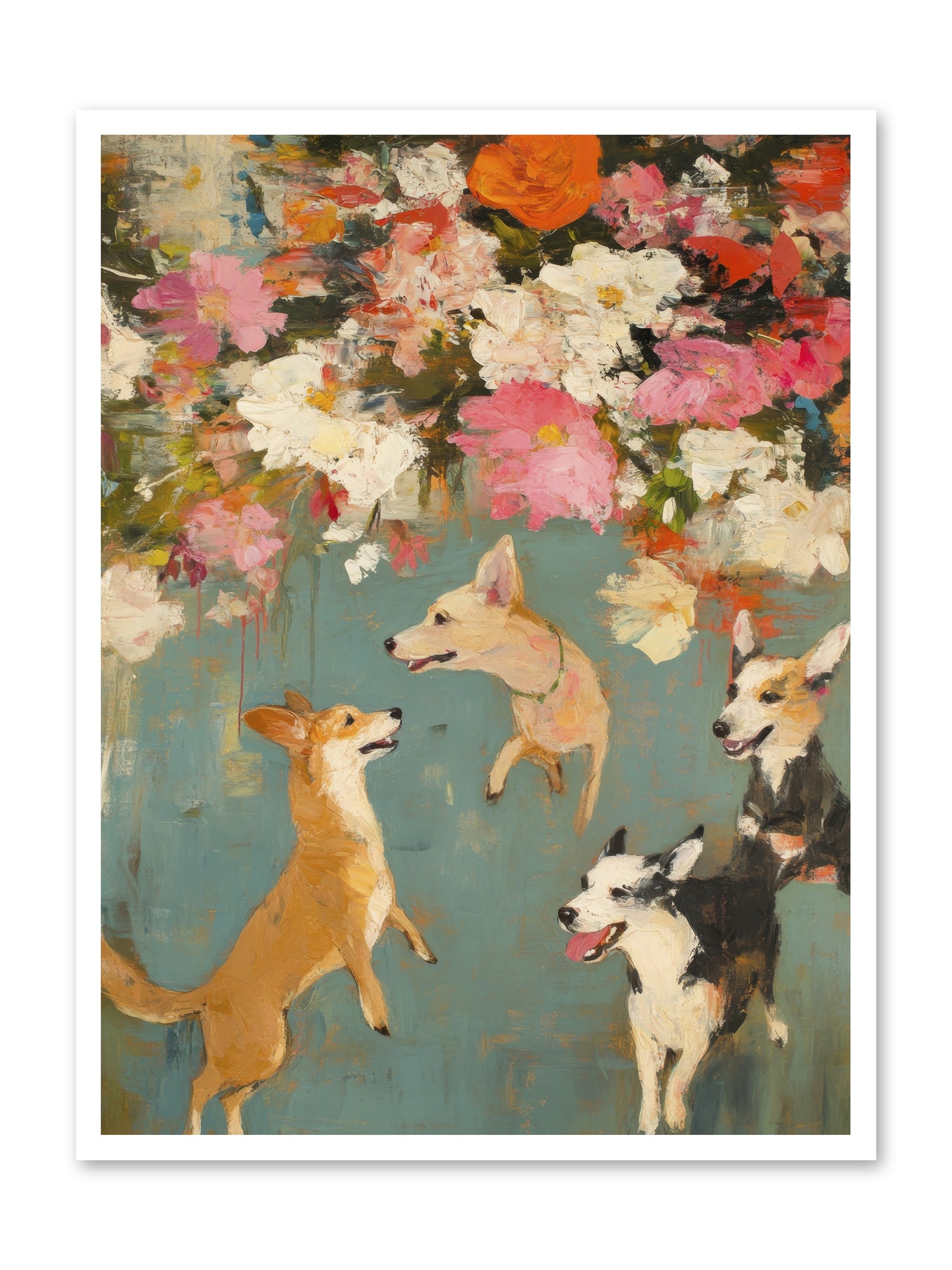 Wild Bloom Companions -- Loose Canvas Print 30x40