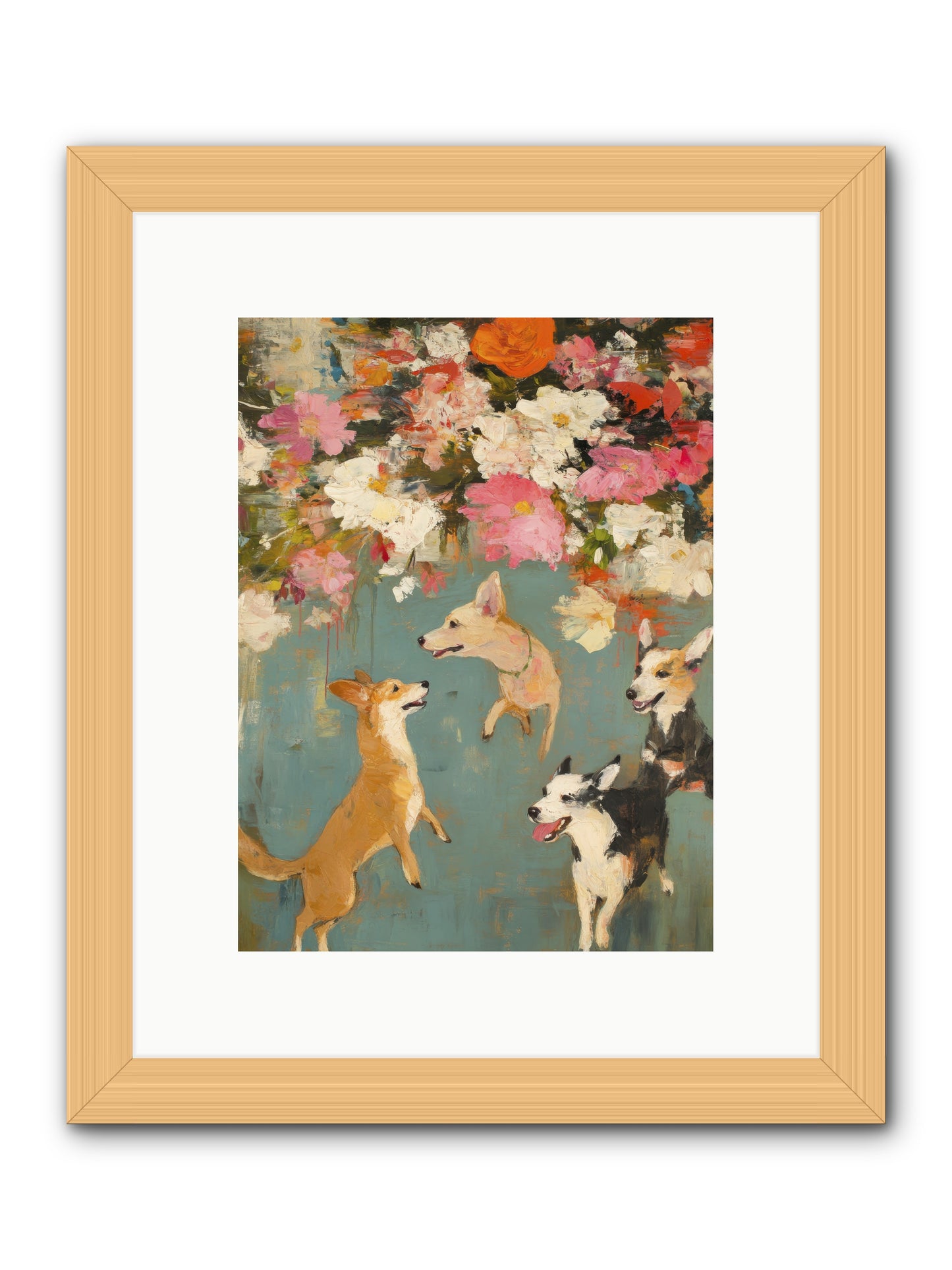 Wild Bloom Companions -- Framed Print - Natural 9x12