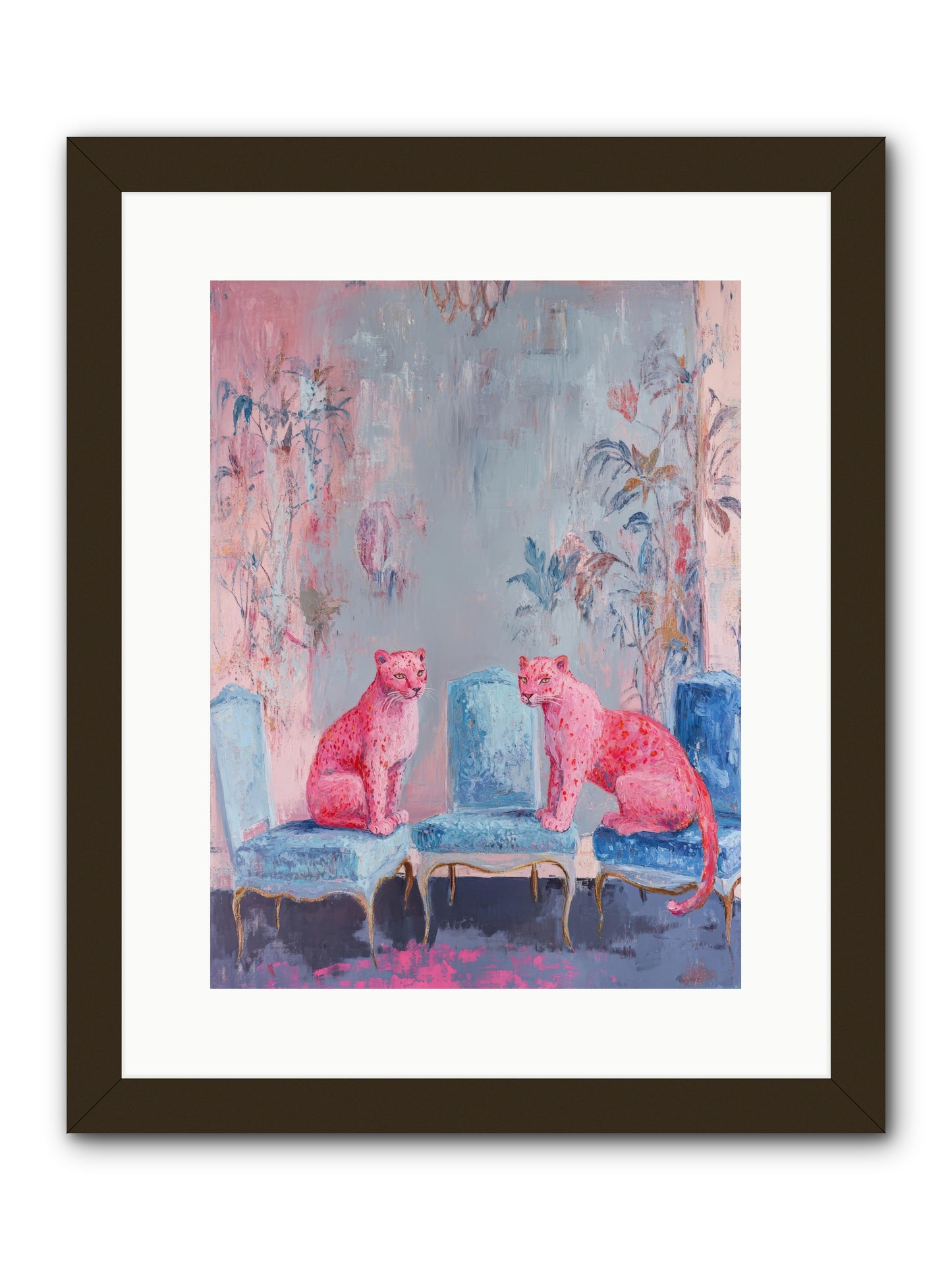 Wild Blue Velvet -- Framed Print - Black 12x16