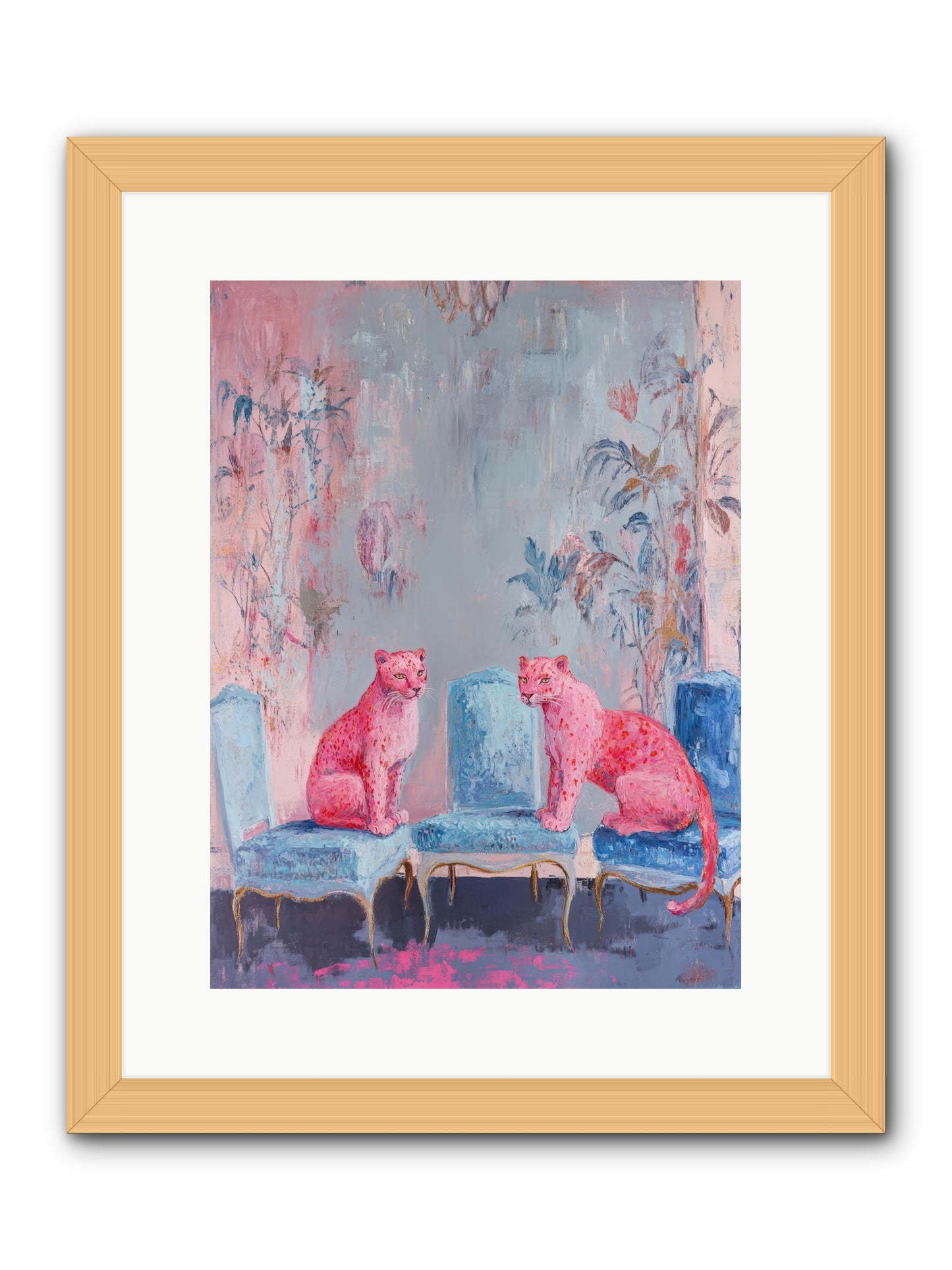 Wild Blue Velvet -- Framed Print - Natural 12x16