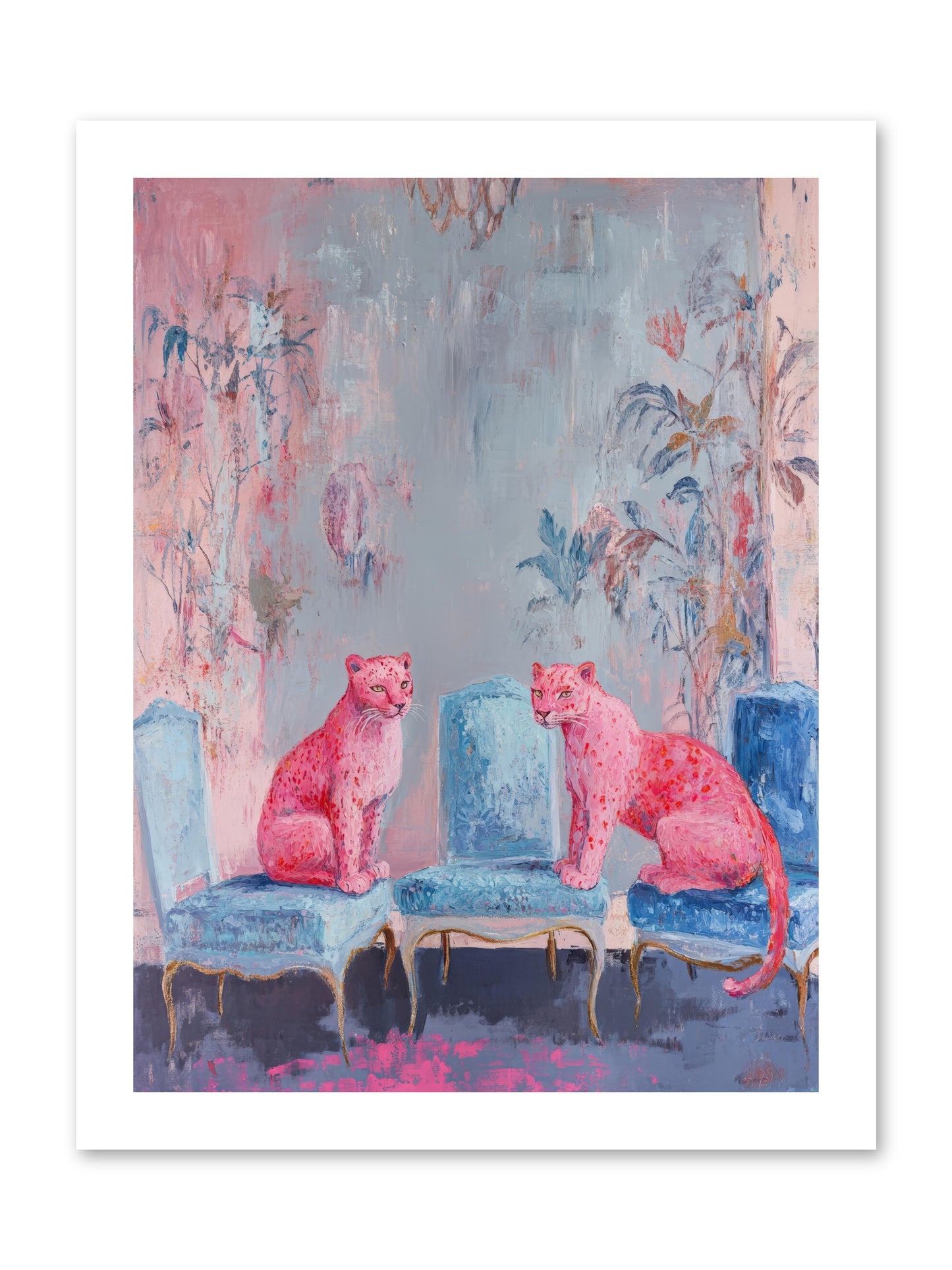 Wild Blue Velvet -- Loose Canvas Print 12x16
