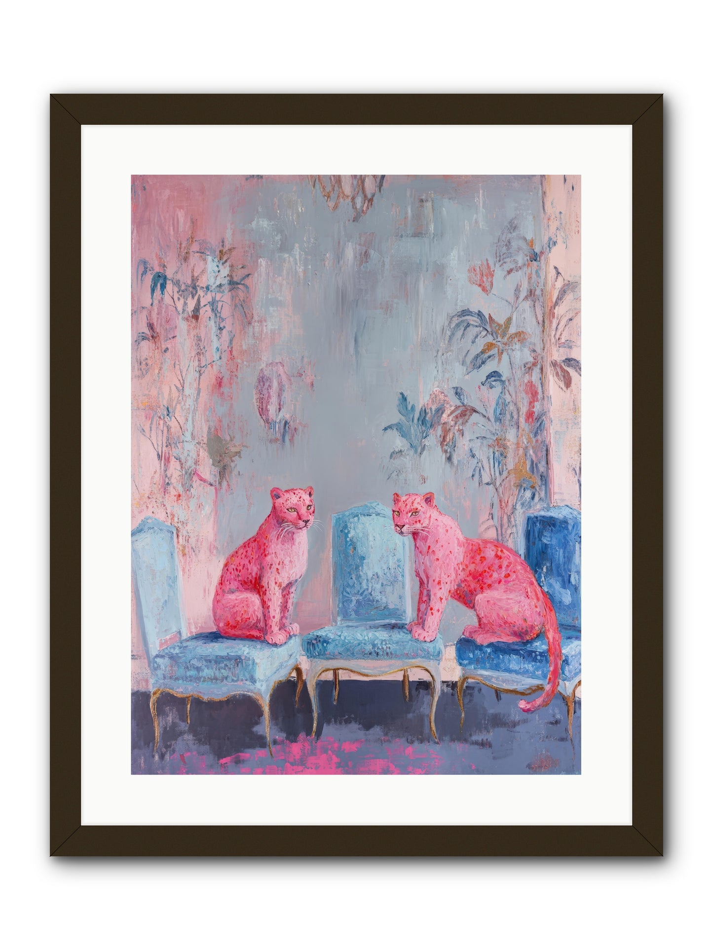 Wild Blue Velvet -- Framed Print - Black 18x24
