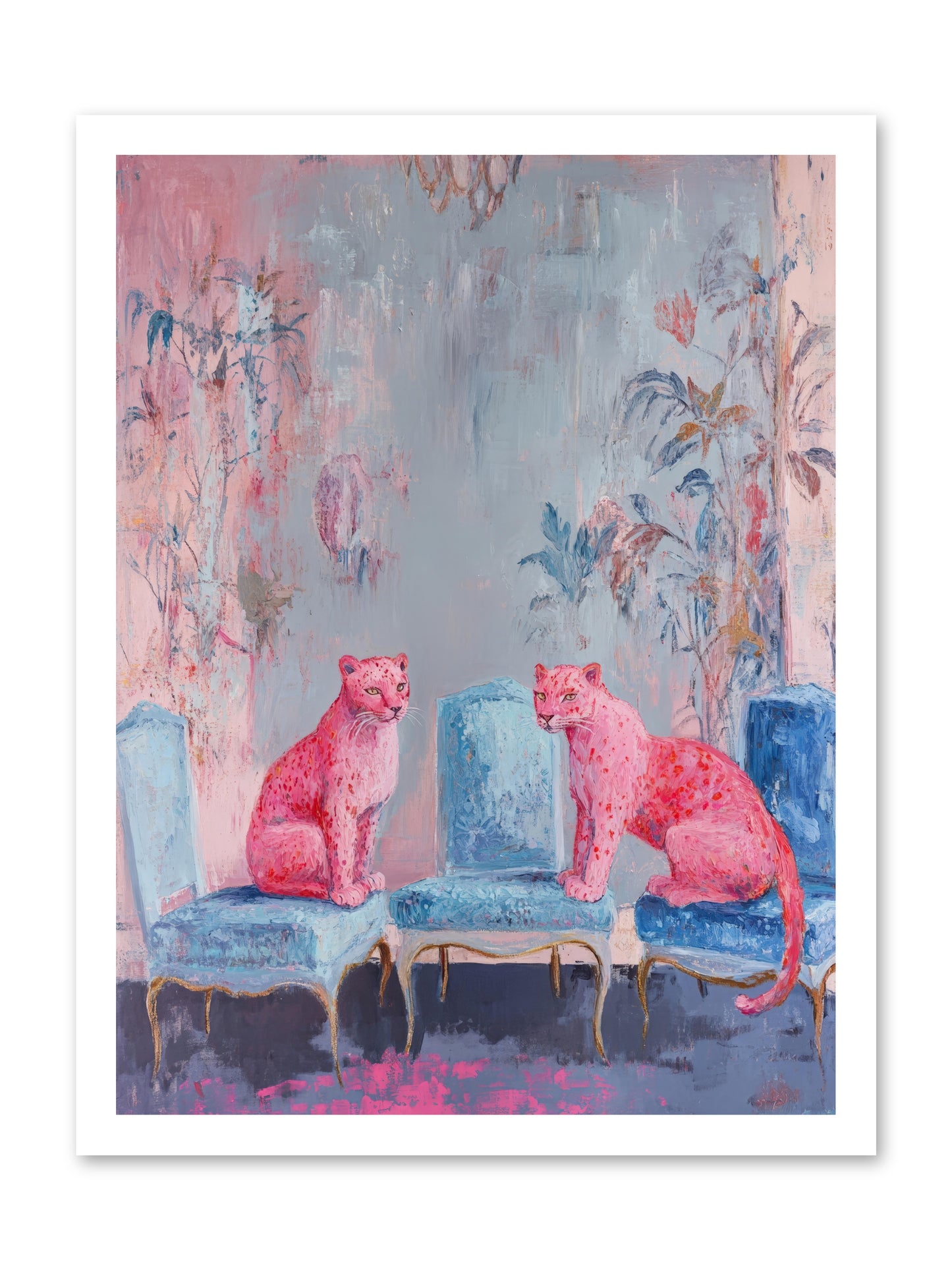 Wild Blue Velvet -- Paper Print 18x24