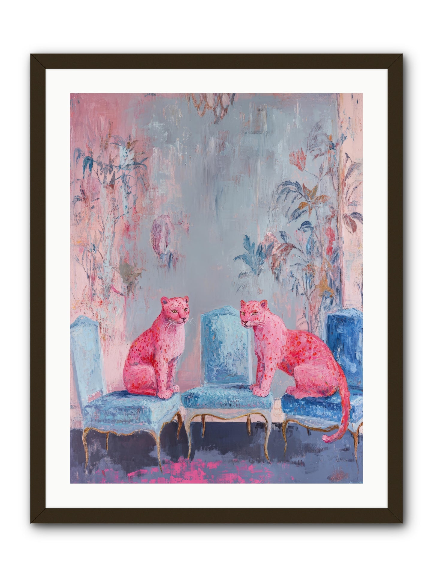 Wild Blue Velvet -- Framed Print - Black 24x32