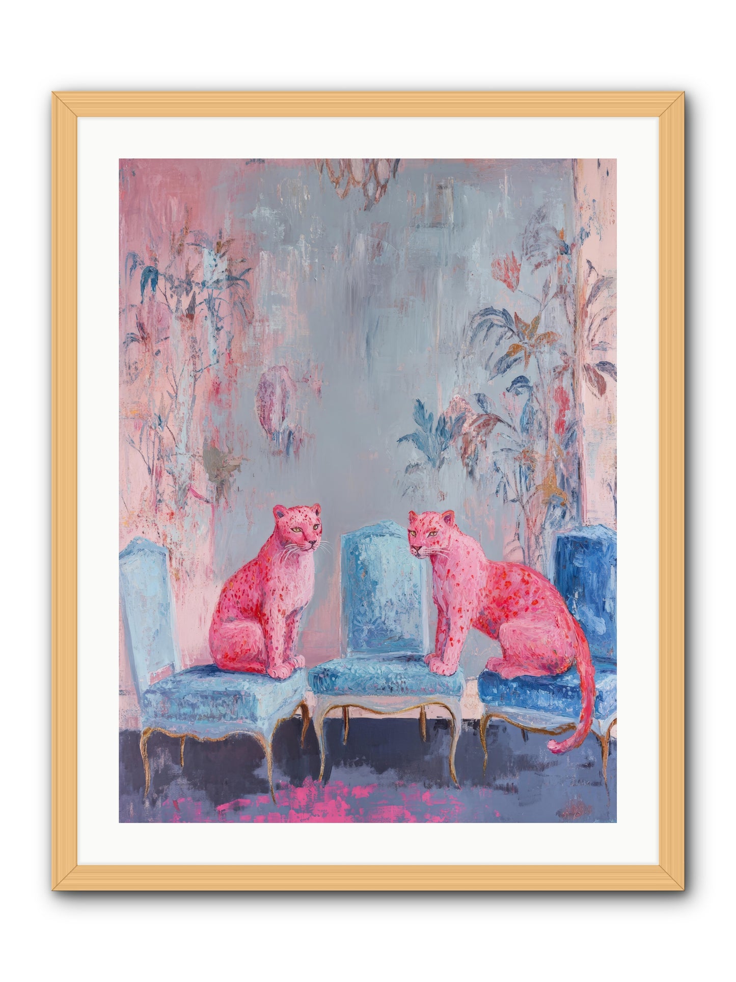 Wild Blue Velvet -- Framed Print - Natural 24x32