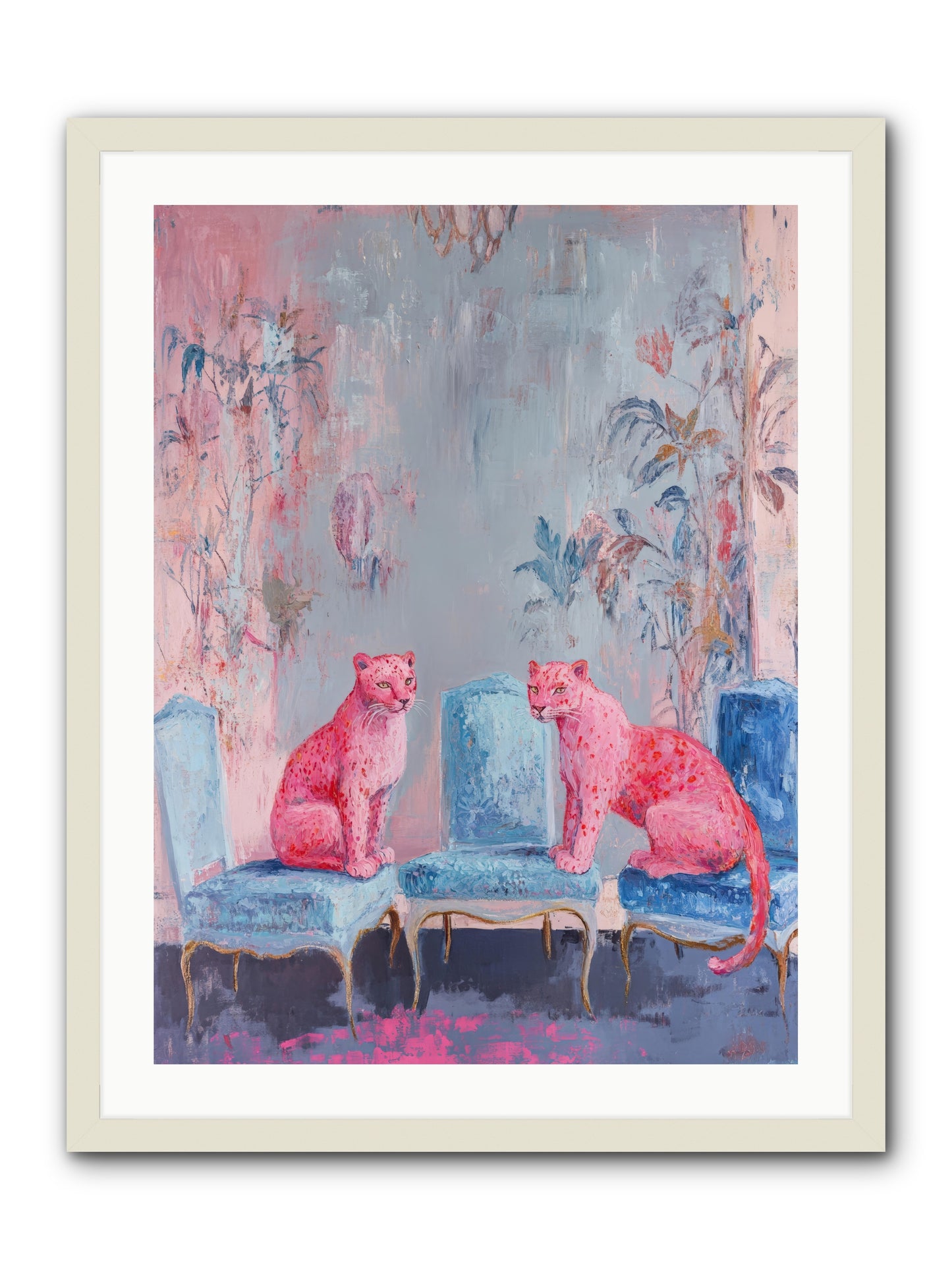 Wild Blue Velvet -- Framed Print - White 24x32