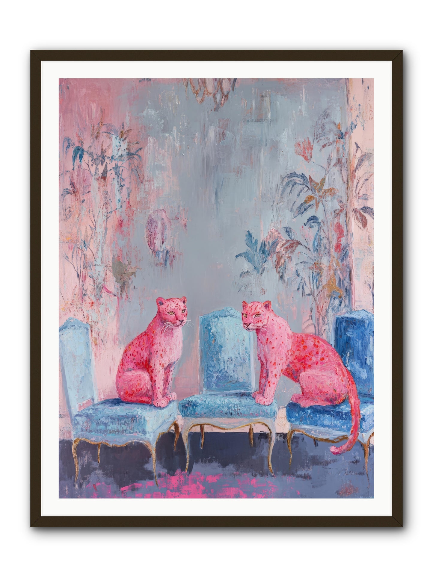 Wild Blue Velvet -- Framed Print - Black 36x48