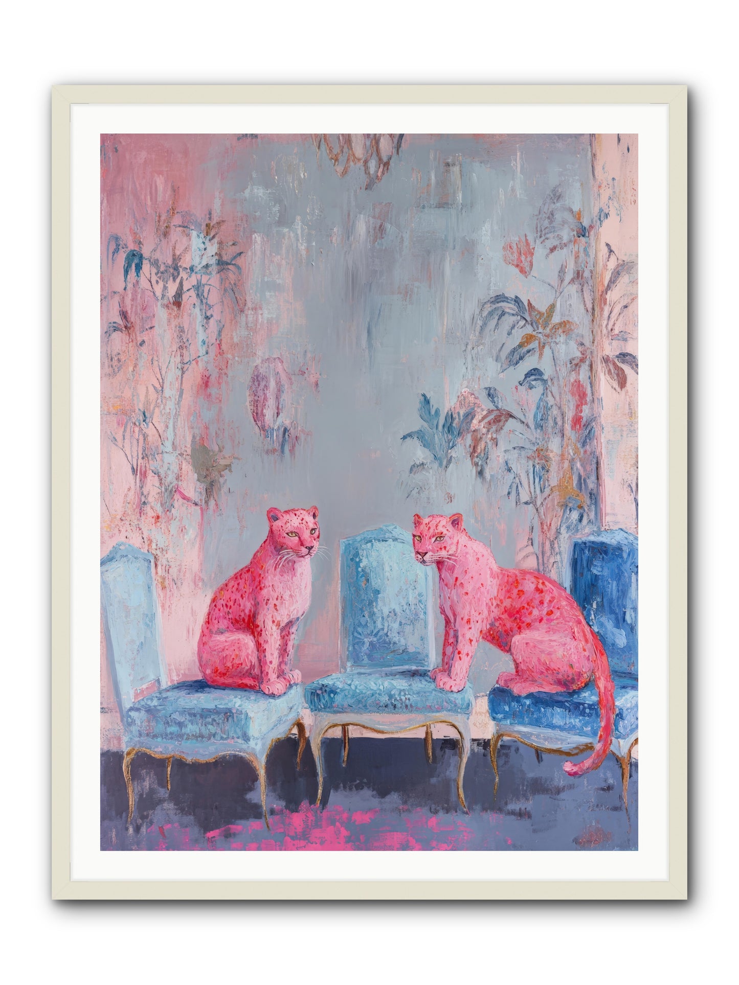 Wild Blue Velvet -- Framed Print - White 36x48