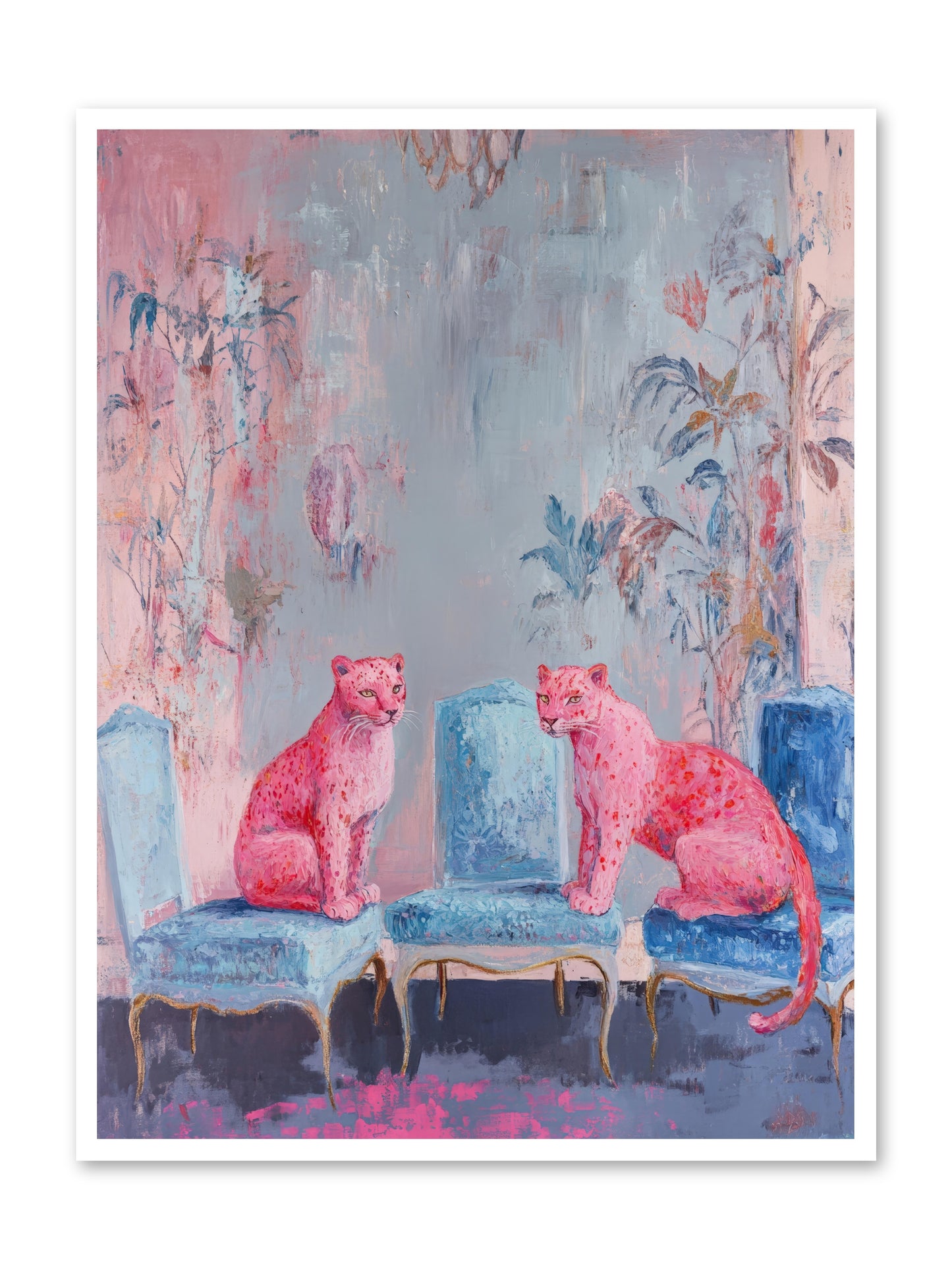 Wild Blue Velvet -- Loose Canvas Print 36x48