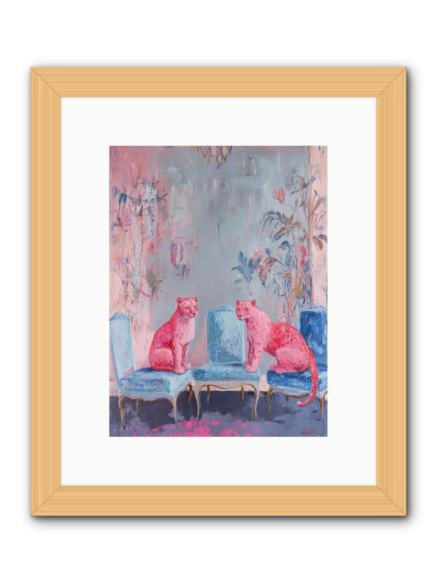 Wild Blue Velvet -- Framed Print - Natural 9x12