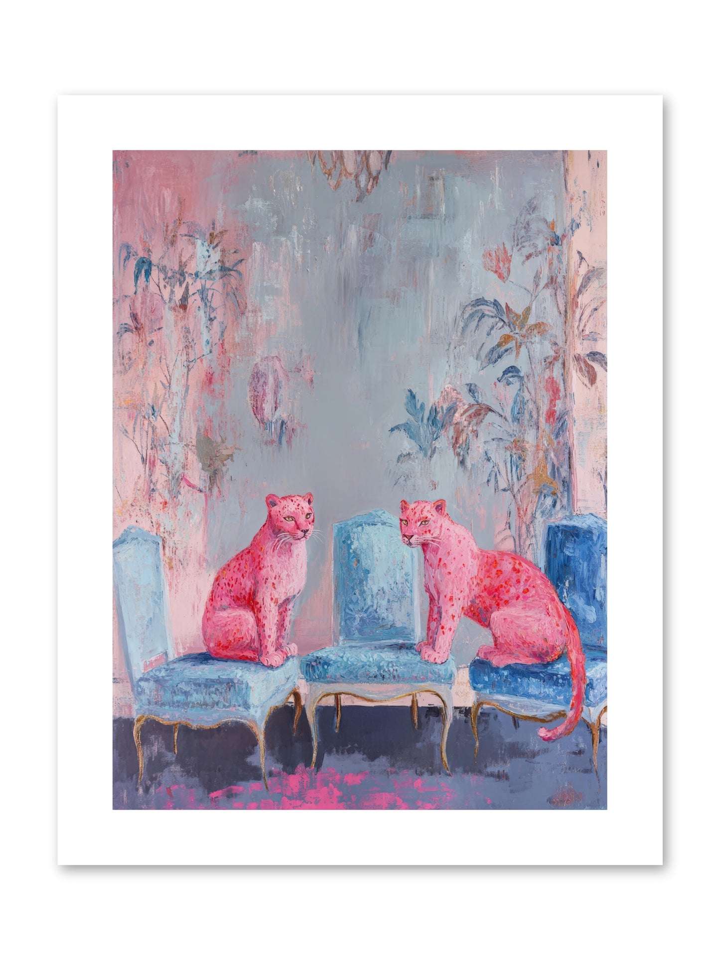 Wild Blue Velvet -- Loose Canvas Print 9x12