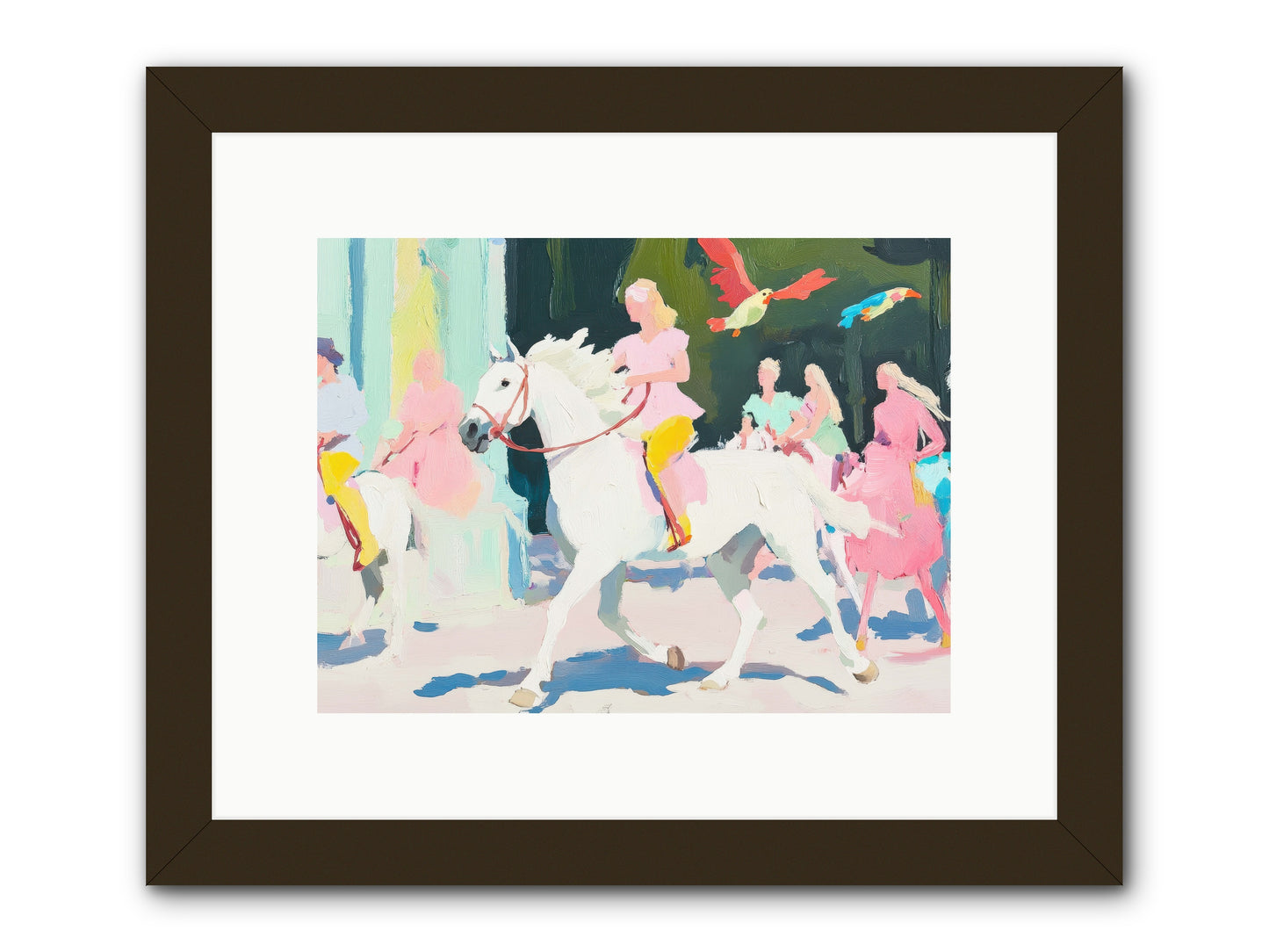 Wild Card -- Framed Print - Black 12x9