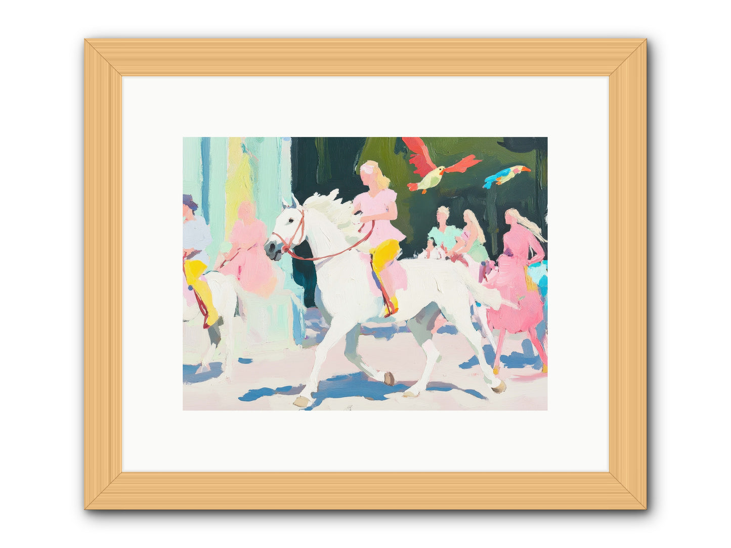 Wild Card -- Framed Print - Natural 12x9