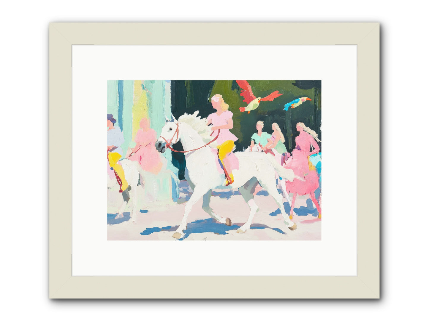 Wild Card -- Framed Print - White 12x9