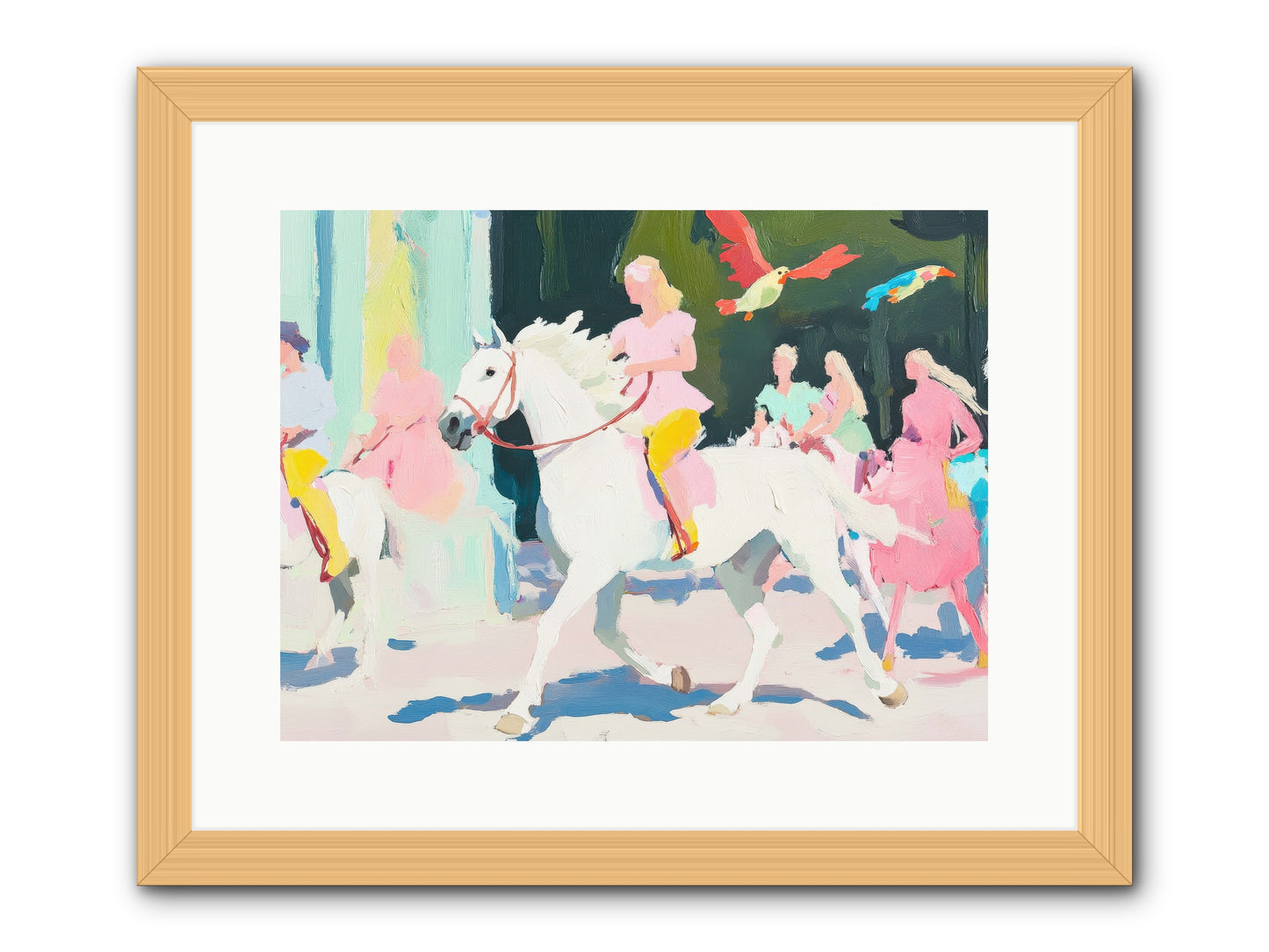 Wild Card -- Framed Print - Natural 16x12