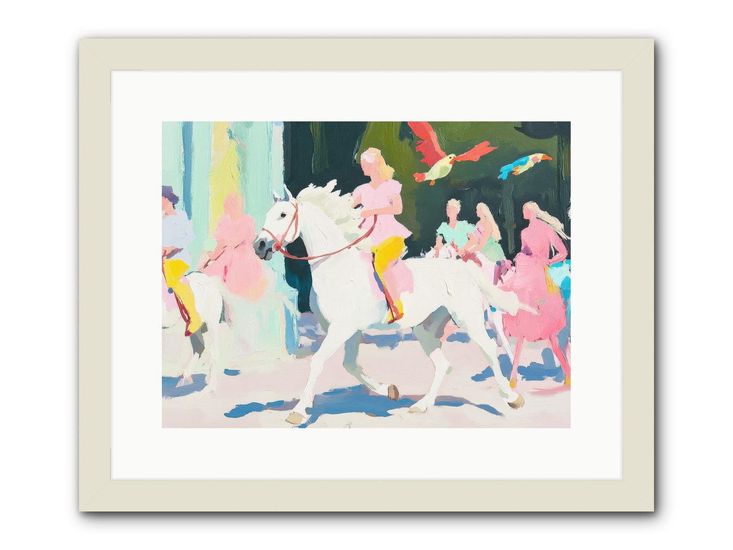 Wild Card -- Framed Print - White 16x12